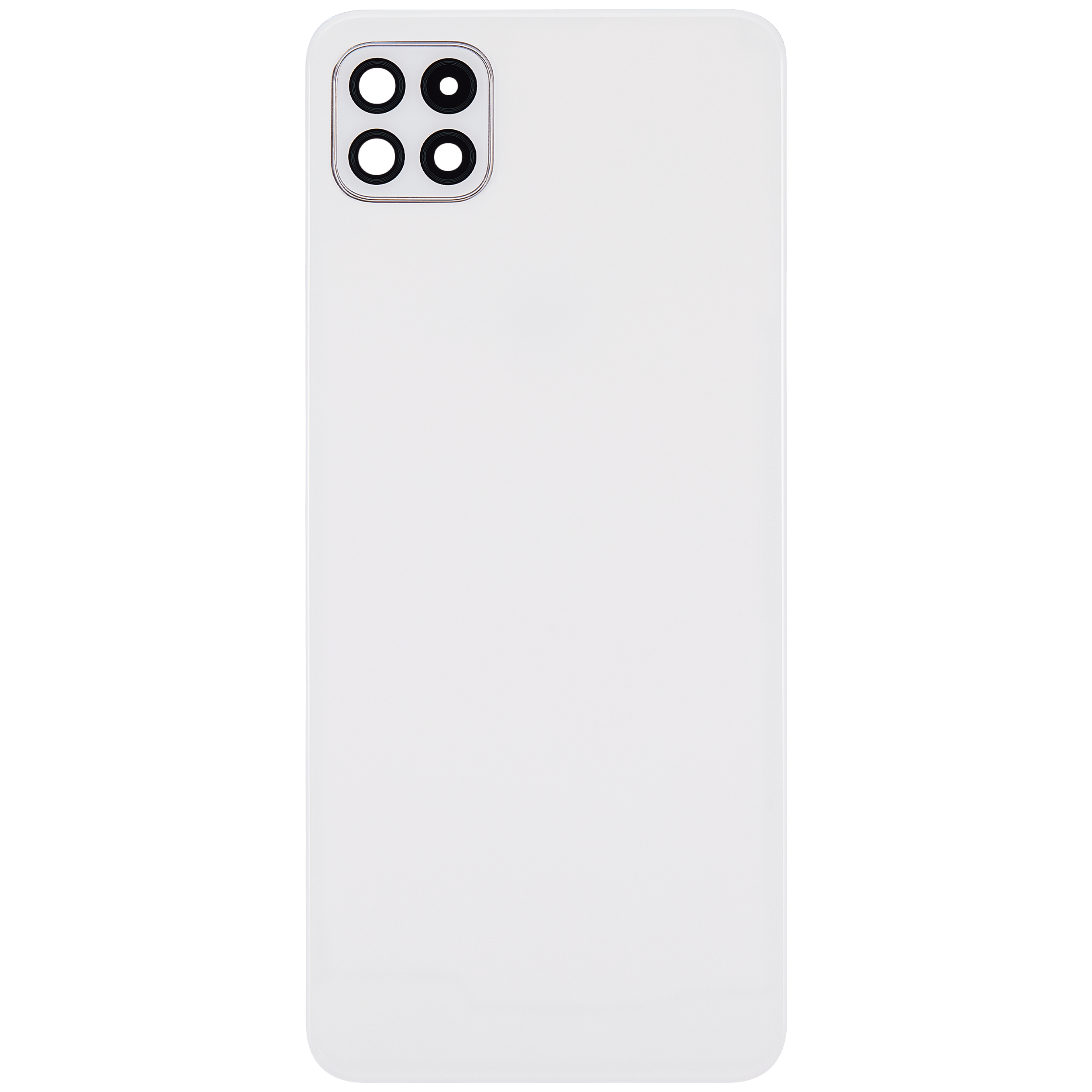 Back Cover Glass With Camera Lens Compatible For Samsung Galaxy A22 5G (A226 / 2021) (Aftermarket Plus) (White)