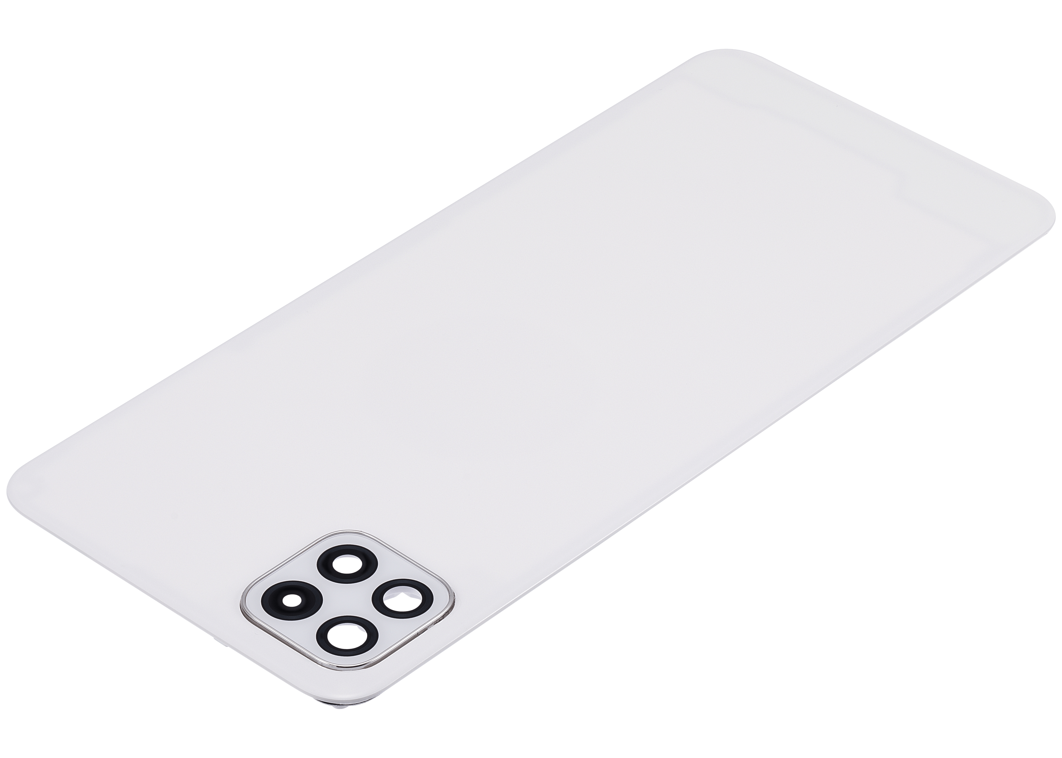 Back Cover Glass With Camera Lens Compatible For Samsung Galaxy A22 5G (A226 / 2021) (Aftermarket Plus) (White)