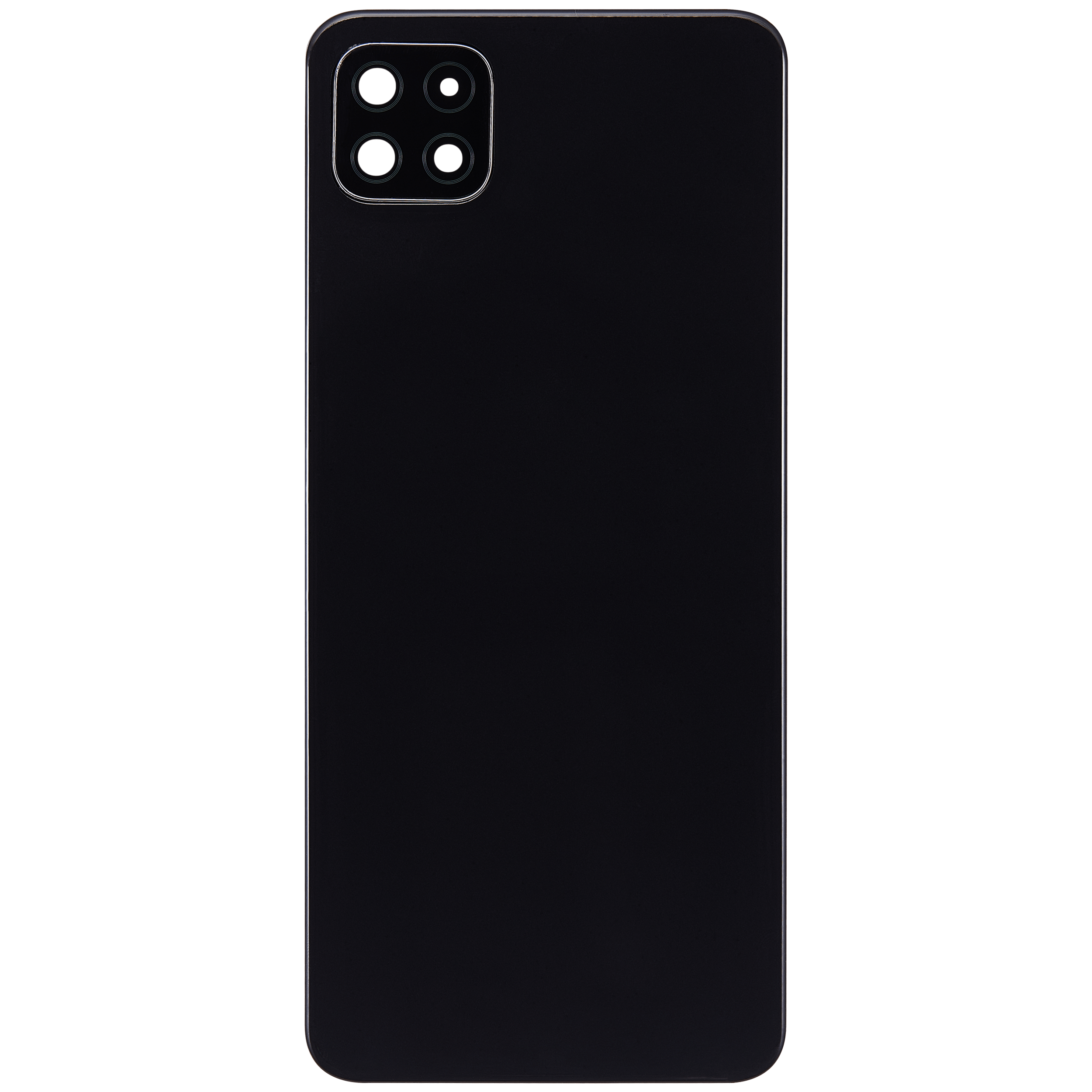Back Cover Glass With Camera Lens Compatible For Samsung Galaxy A22 5G (A226 / 2021) (Aftermarket Plus) (Black)