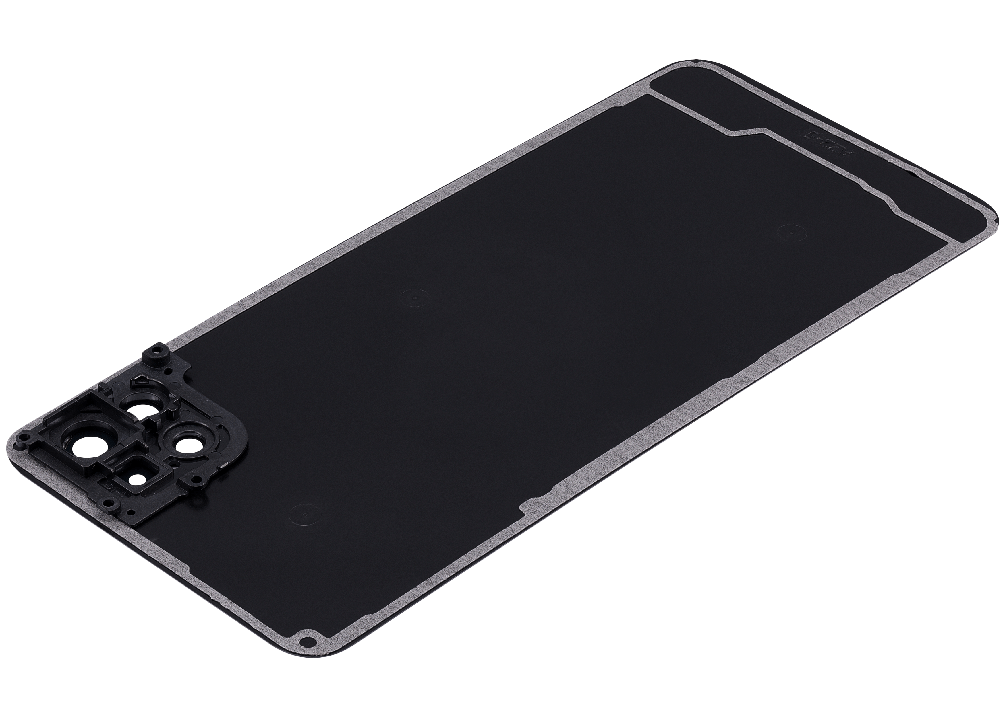 Back Cover Glass With Camera Lens Compatible For Samsung Galaxy A22 5G (A226 / 2021) (Aftermarket Plus) (Black)