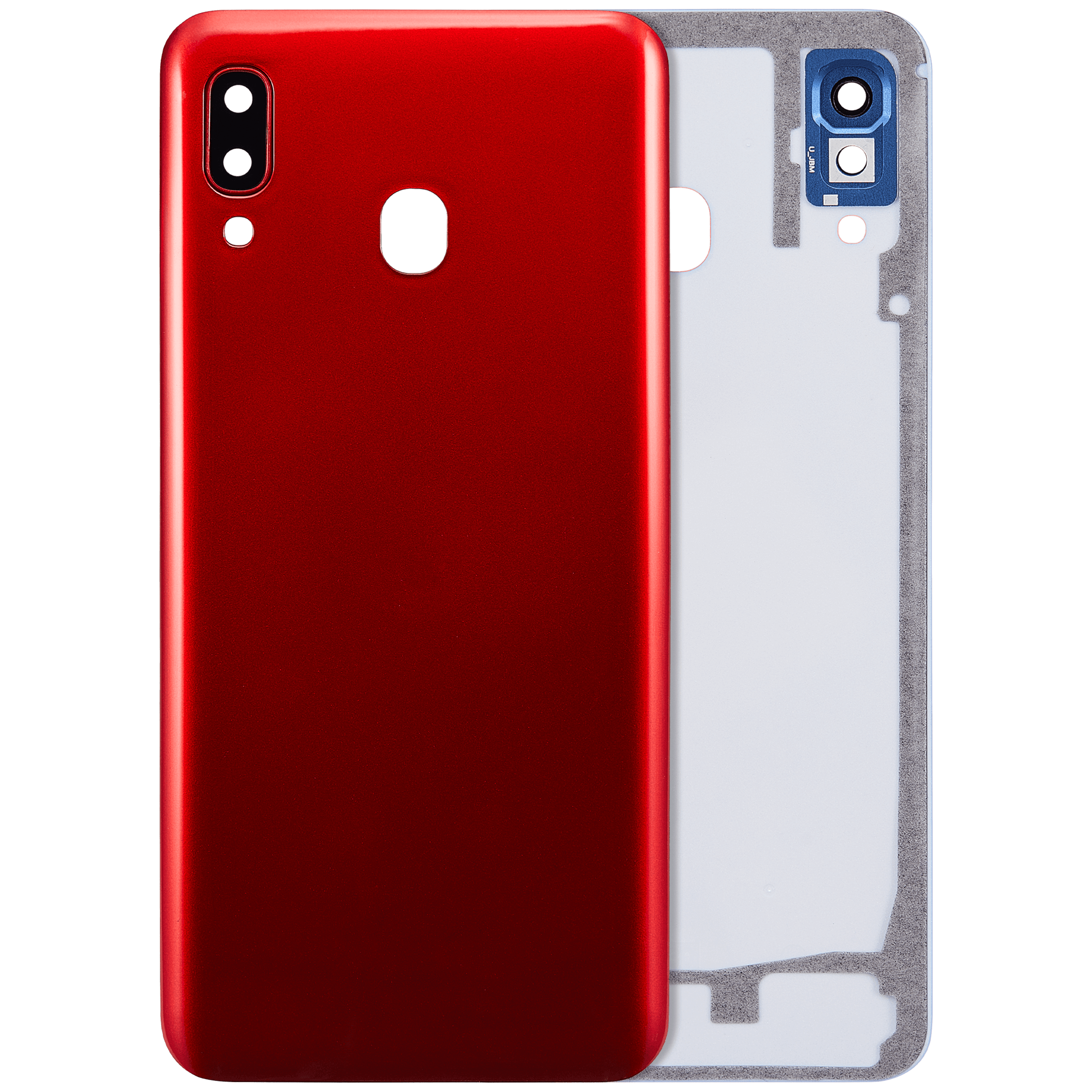 Back Cover Glass With Camera Lens Compatible For Samsung Galaxy A30 (A305 / 2019) (Aftermarket Plus) (Red)