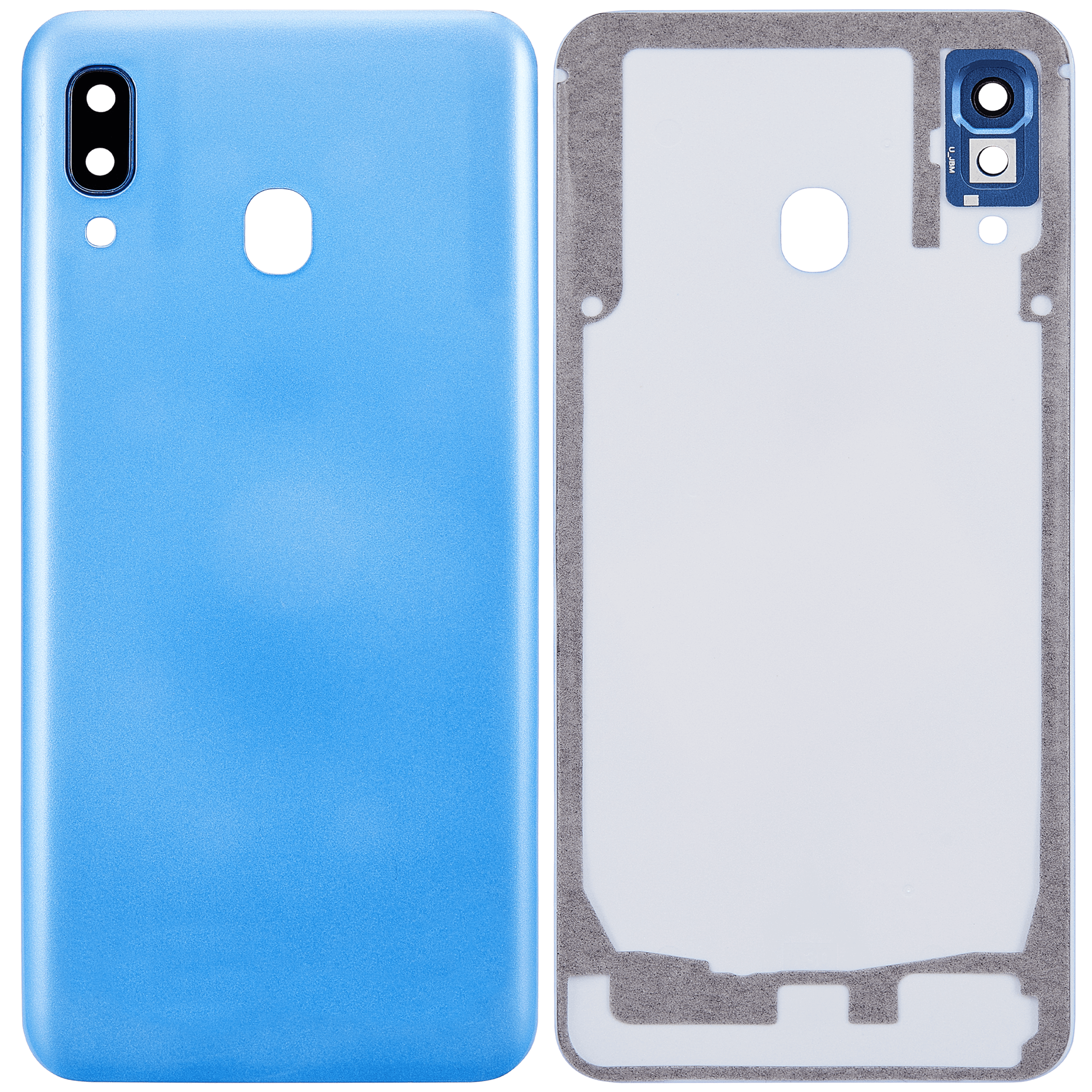 Back Cover Glass With Camera Lens Compatible For Samsung Galaxy A30 (A305 / 2019) (Aftermarket Plus) (Blue)