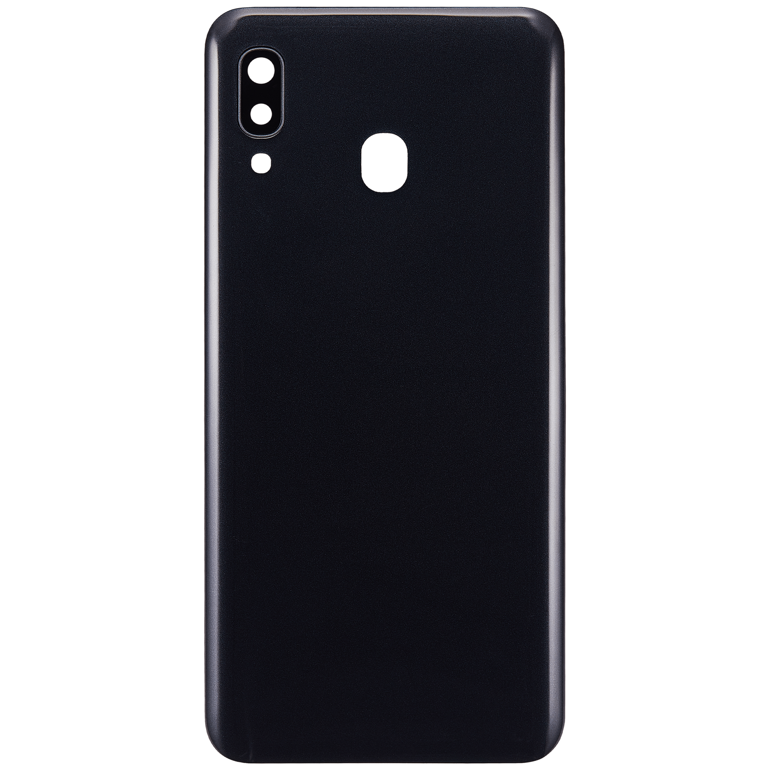 Back Cover Glass With Camera Lens Compatible For Samsung Galaxy A30 (A305 / 2019) (Aftermarket Plus) (Black)