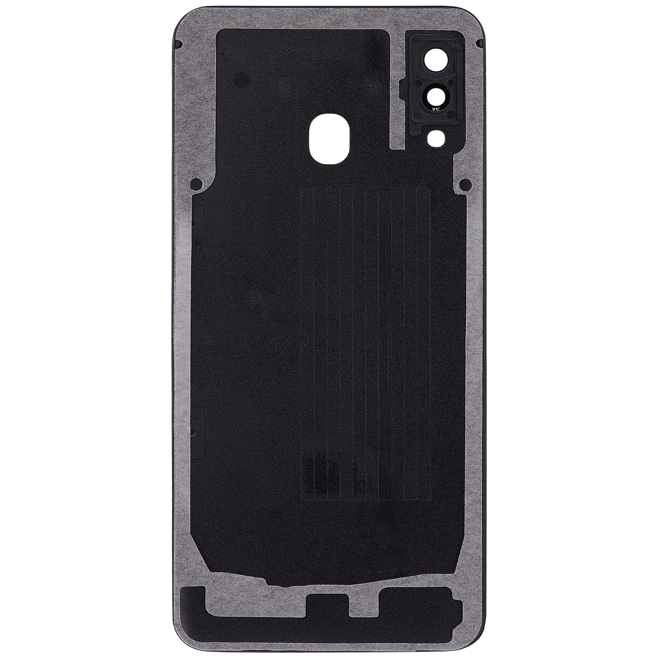 Back Cover Glass With Camera Lens Compatible For Samsung Galaxy A30 (A305 / 2019) (Aftermarket Plus) (Black)