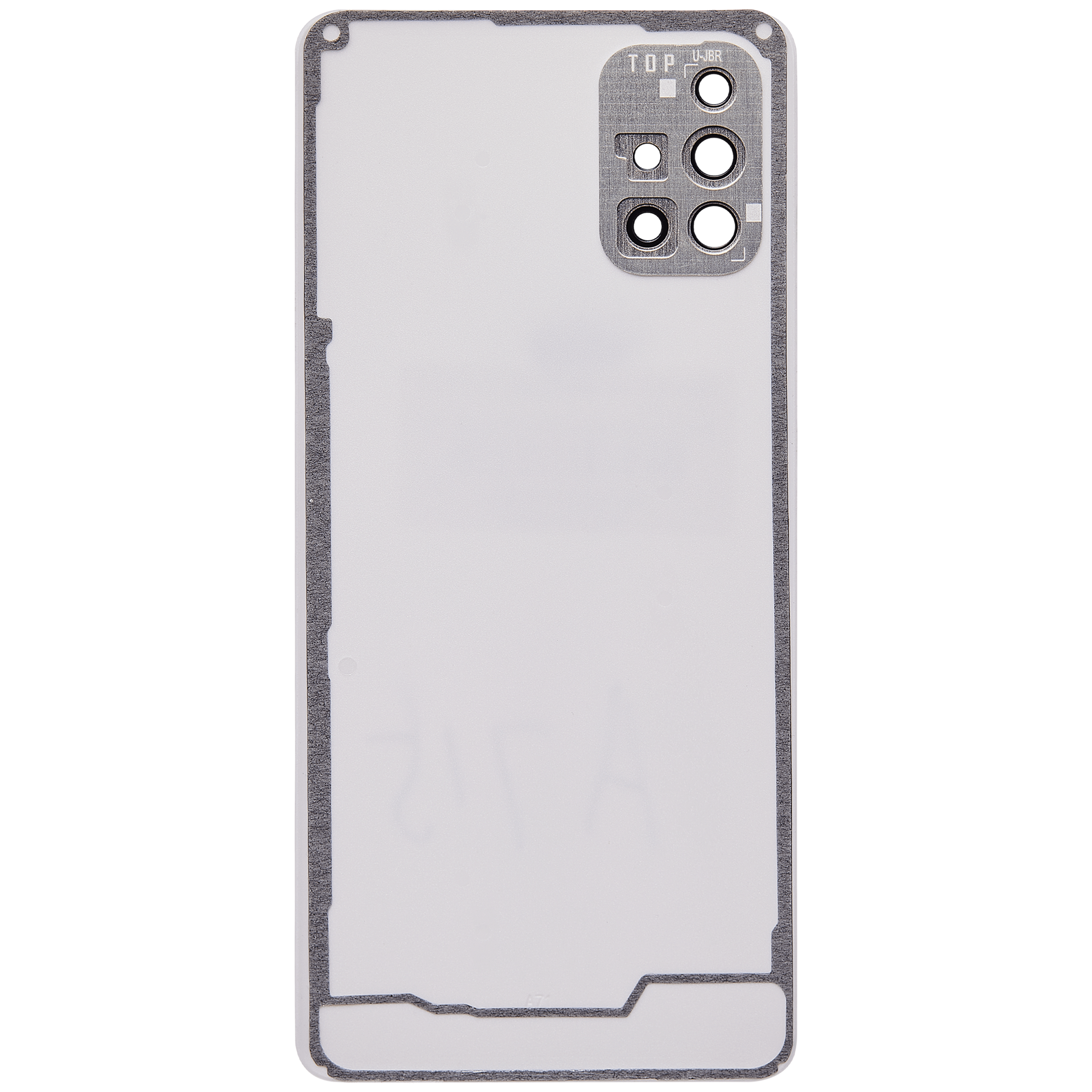 Back Cover Glass With Camera Lens Compatible For Samsung Galaxy A71 4G (A715 / 2020) (Aftermarket Plus) ( Prism Crush Pink)