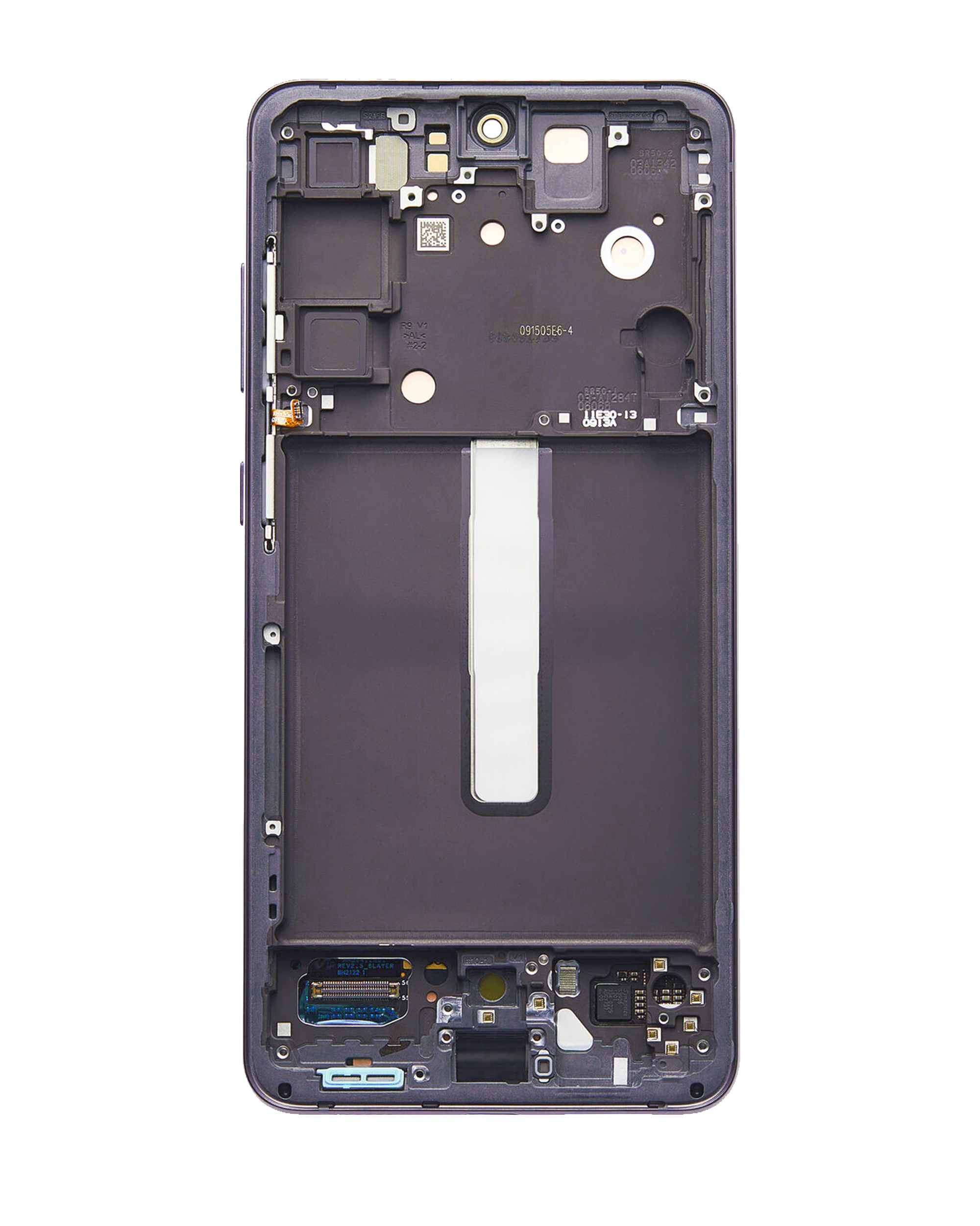 Oled Assembly With Frame Compatible For Samsung Galaxy S21 Fe 5G (Us & International) (Used  Pull: Grade A)(Blue)