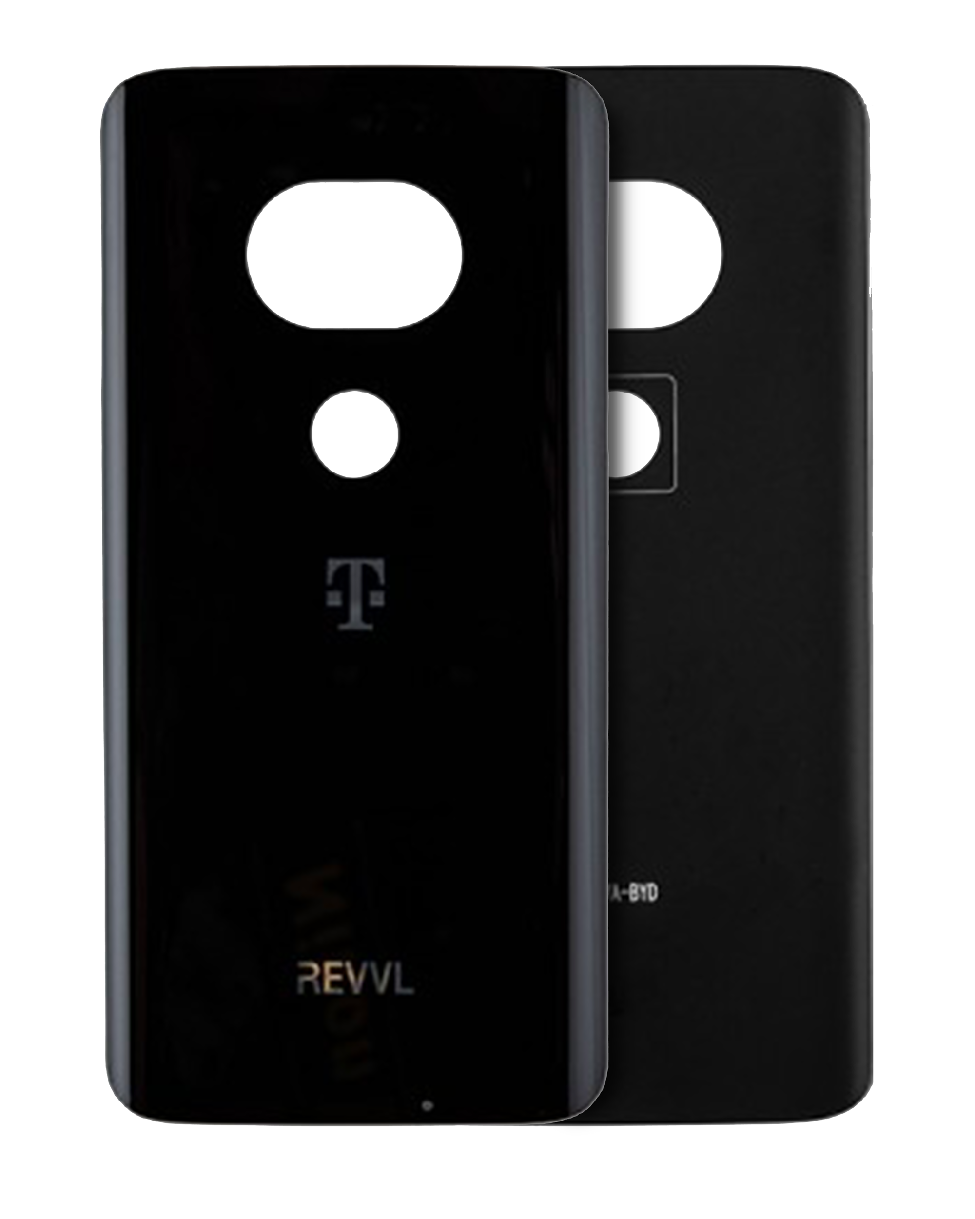 Back Cover Glass Compatible For Motorola Moto G7 Plus Revvl (Xt1965-T / 2019) (Official - Not Aftermarket) (Black)