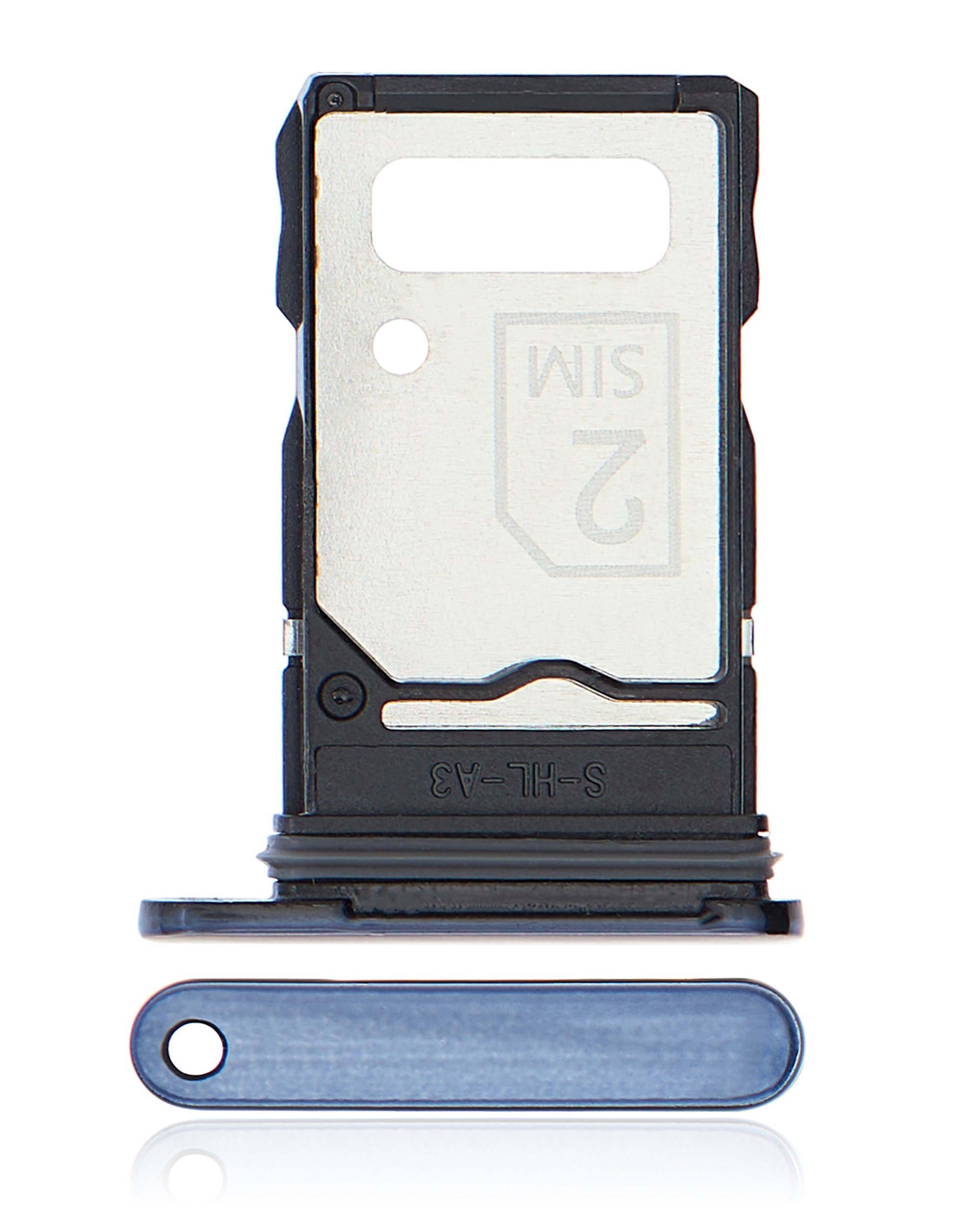 Dual Sim Card Tray Compatible For Motorola Edge 20 Pro (Xt2153-1 / 2021) (Midnight Blue)