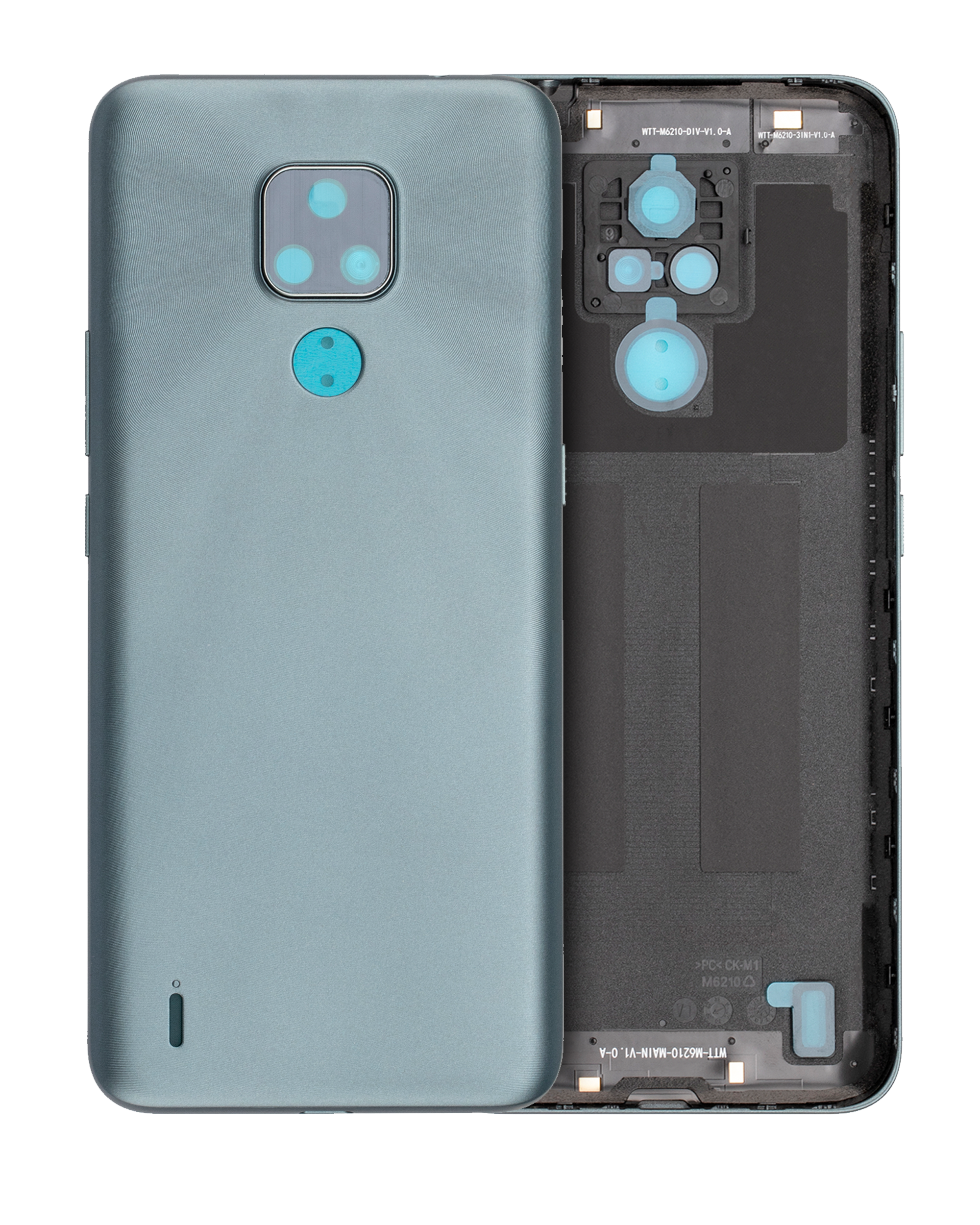 Back Cover Glass Compatible For Motorola Moto E7 (Xt2095 / 2020) (Mineral Gray)