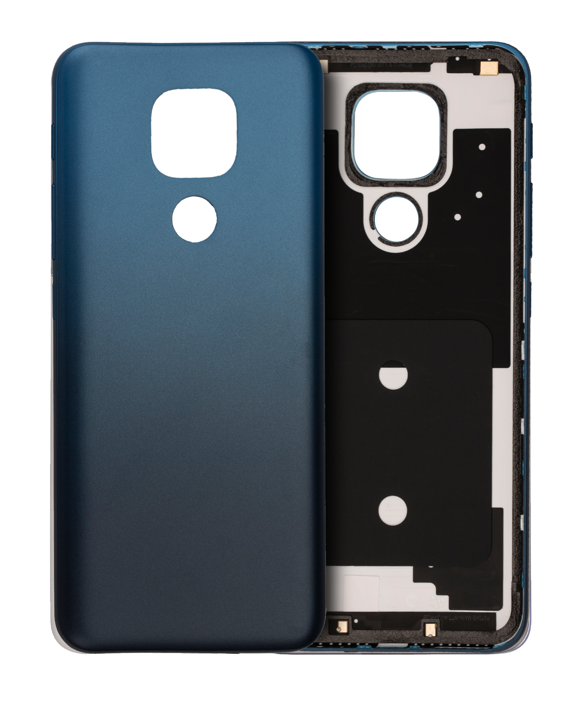 Back Cover Glass Compatible For Motorola Moto E7 Plus (Xt2081 / 2020) (Navy Blue)