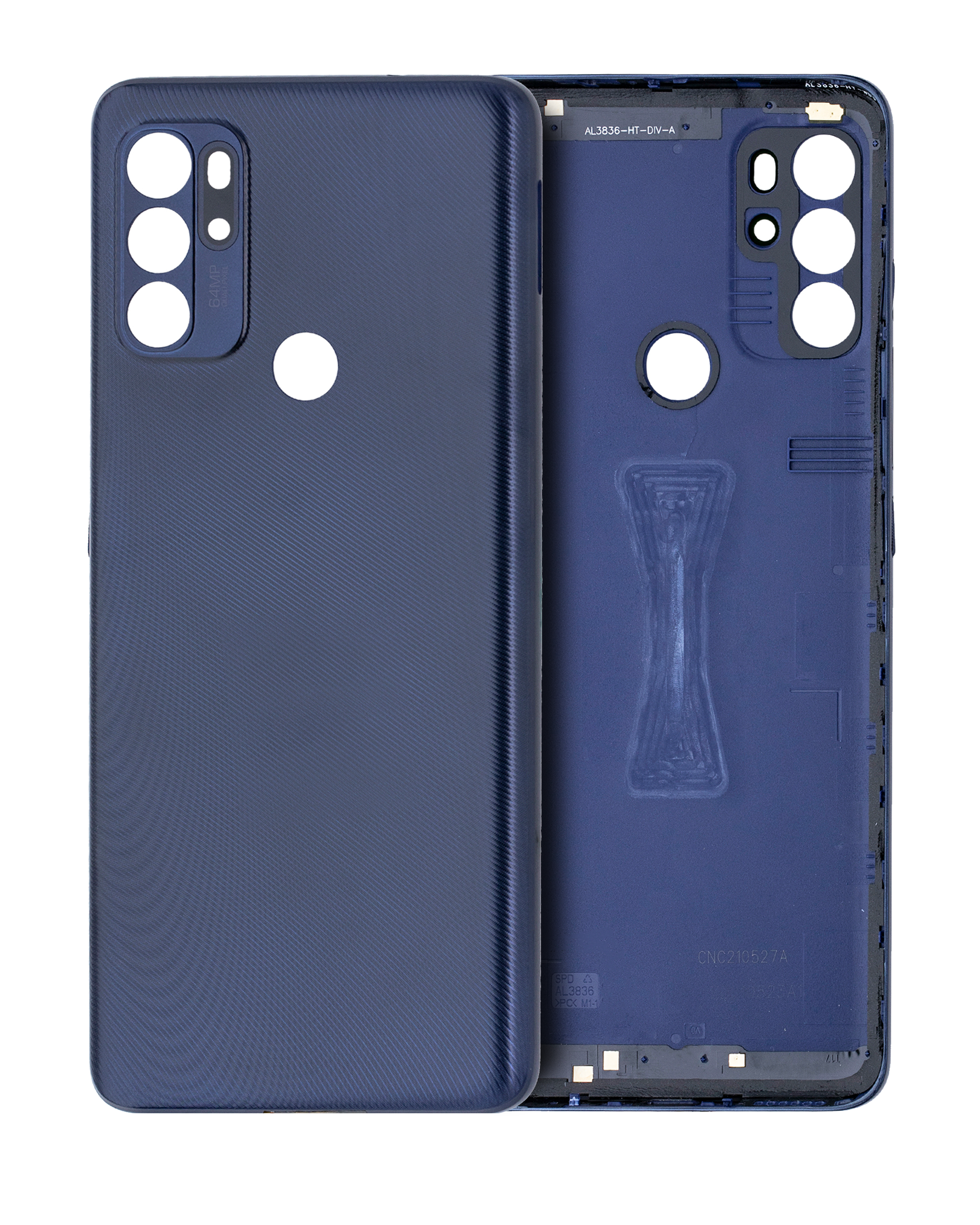 Back Cover Glass Compatible For Motorola Moto G60S (Xt2133 / 2021) (Blue)