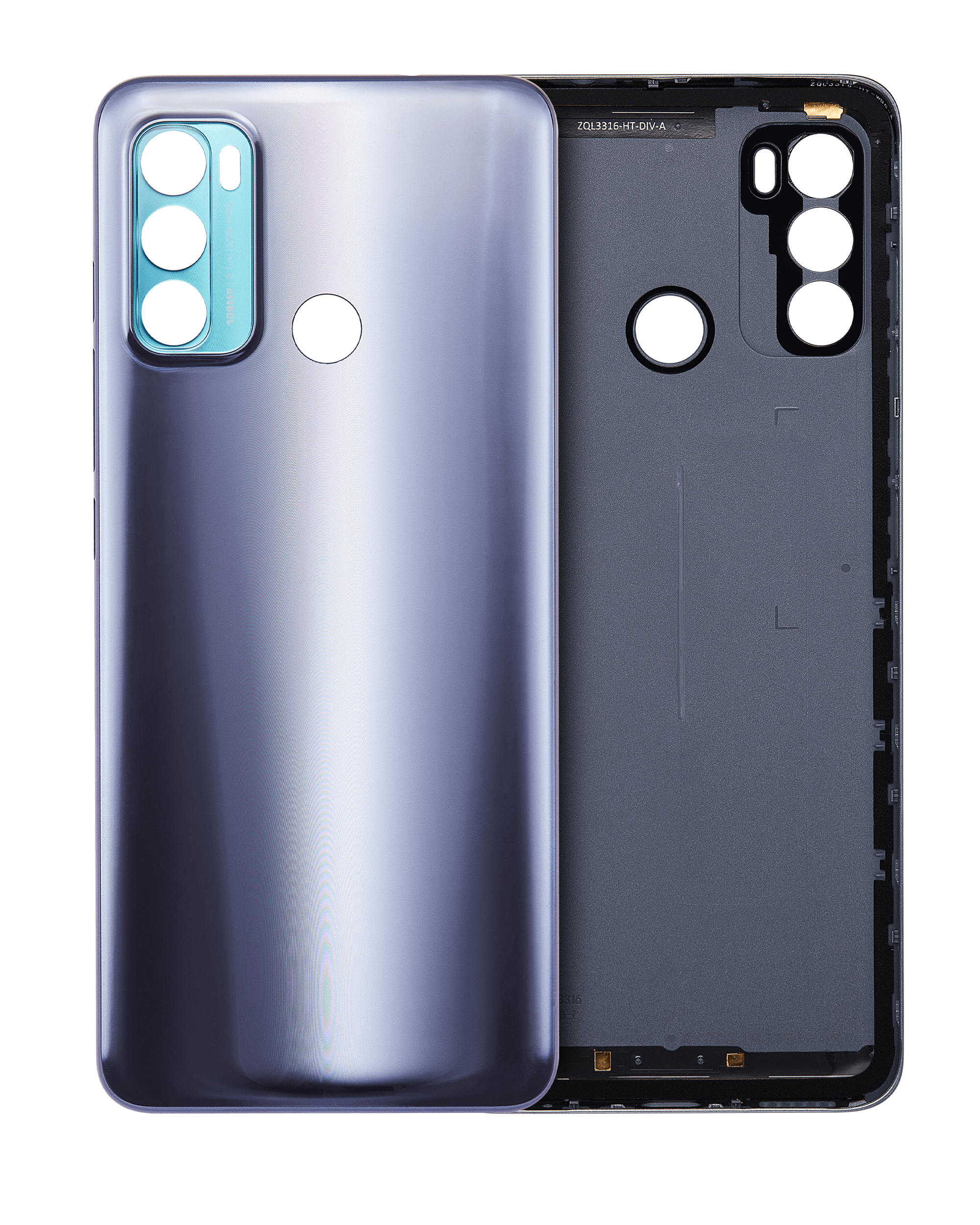 Back Cover Glass Compatible For Motorola Moto G40 Fusion (Xt2147-1 / 2021) (Dynamic Gray)