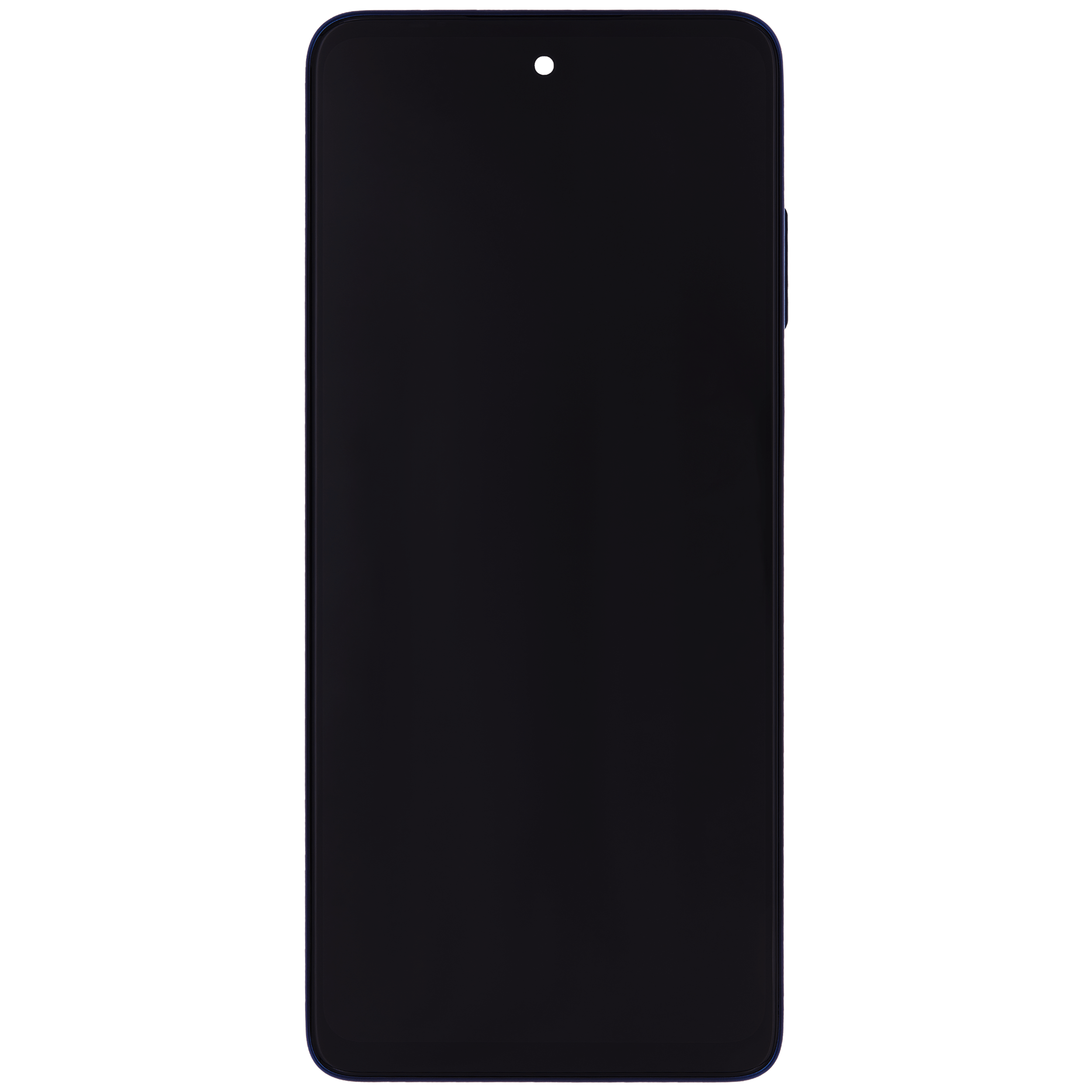 Lcd Assembly With Frame Compatible For Motorola Edge 5G (Xt2141 / 2021) (Official - Not Aftermarket) (Nebula Blue)