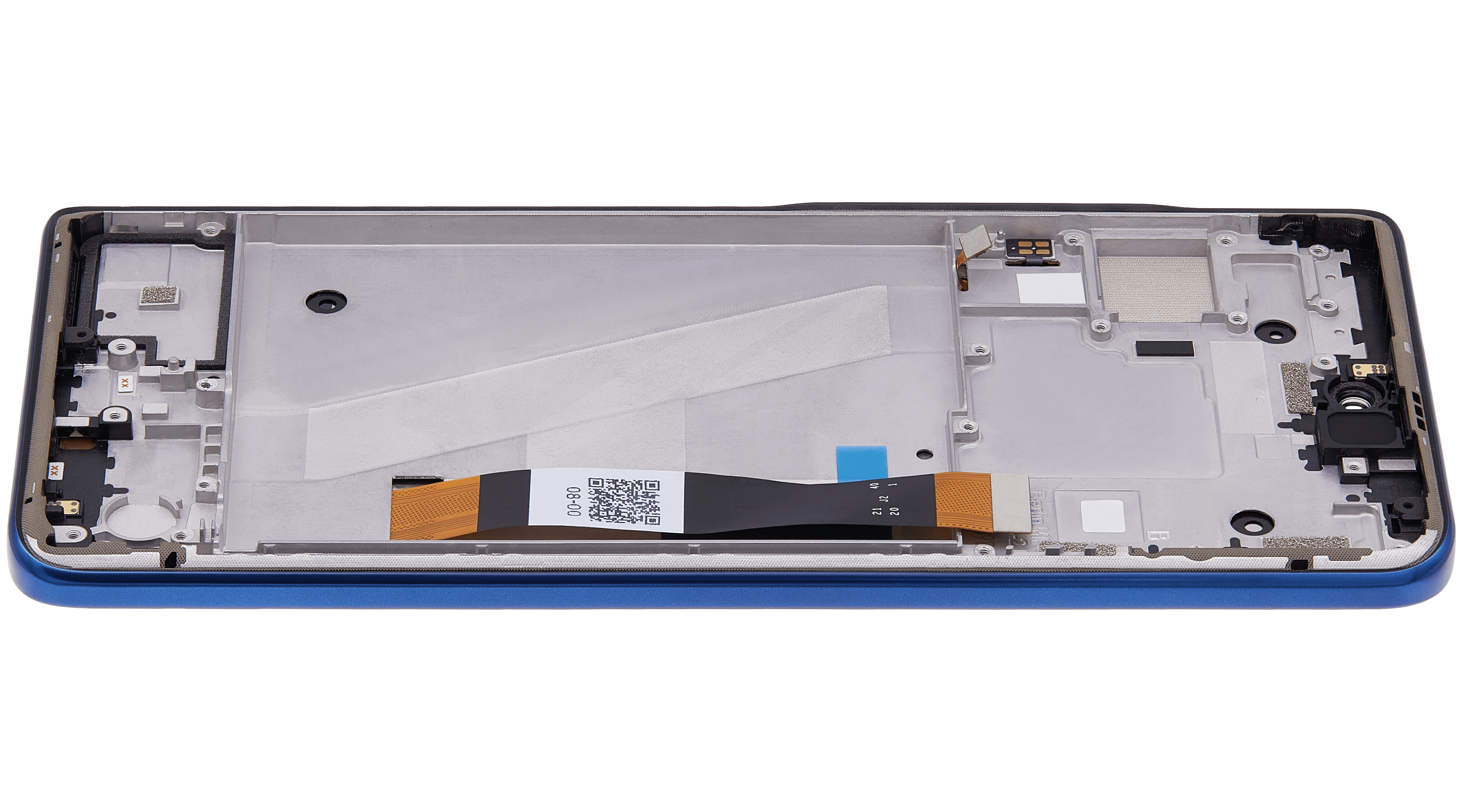 Lcd Assembly With Frame Compatible For Motorola Edge 5G (Xt2141 / 2021) (Official - Not Aftermarket) (Nebula Blue)
