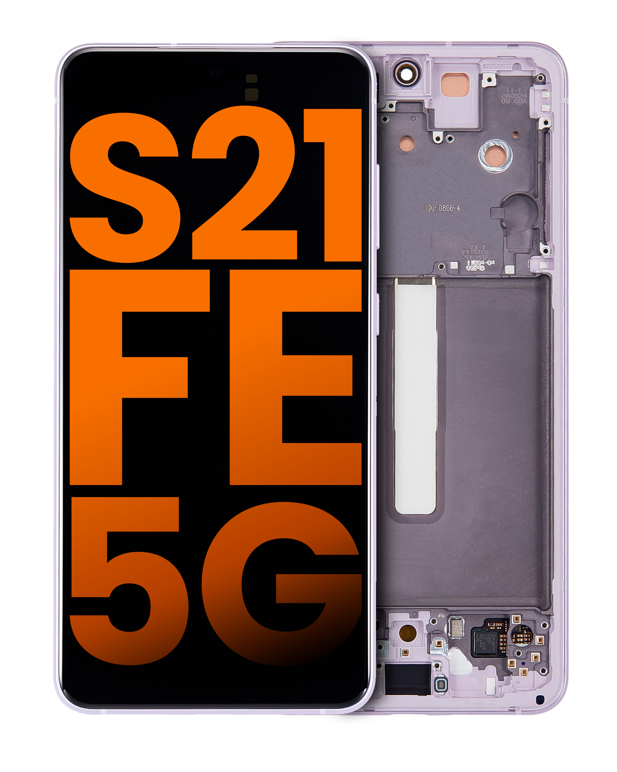 Oled Assembly With Frame Compatible For Samsung Galaxy S21 Fe 5G (G990U) (North America Version) (Blemish: Grade B) (Lavender)