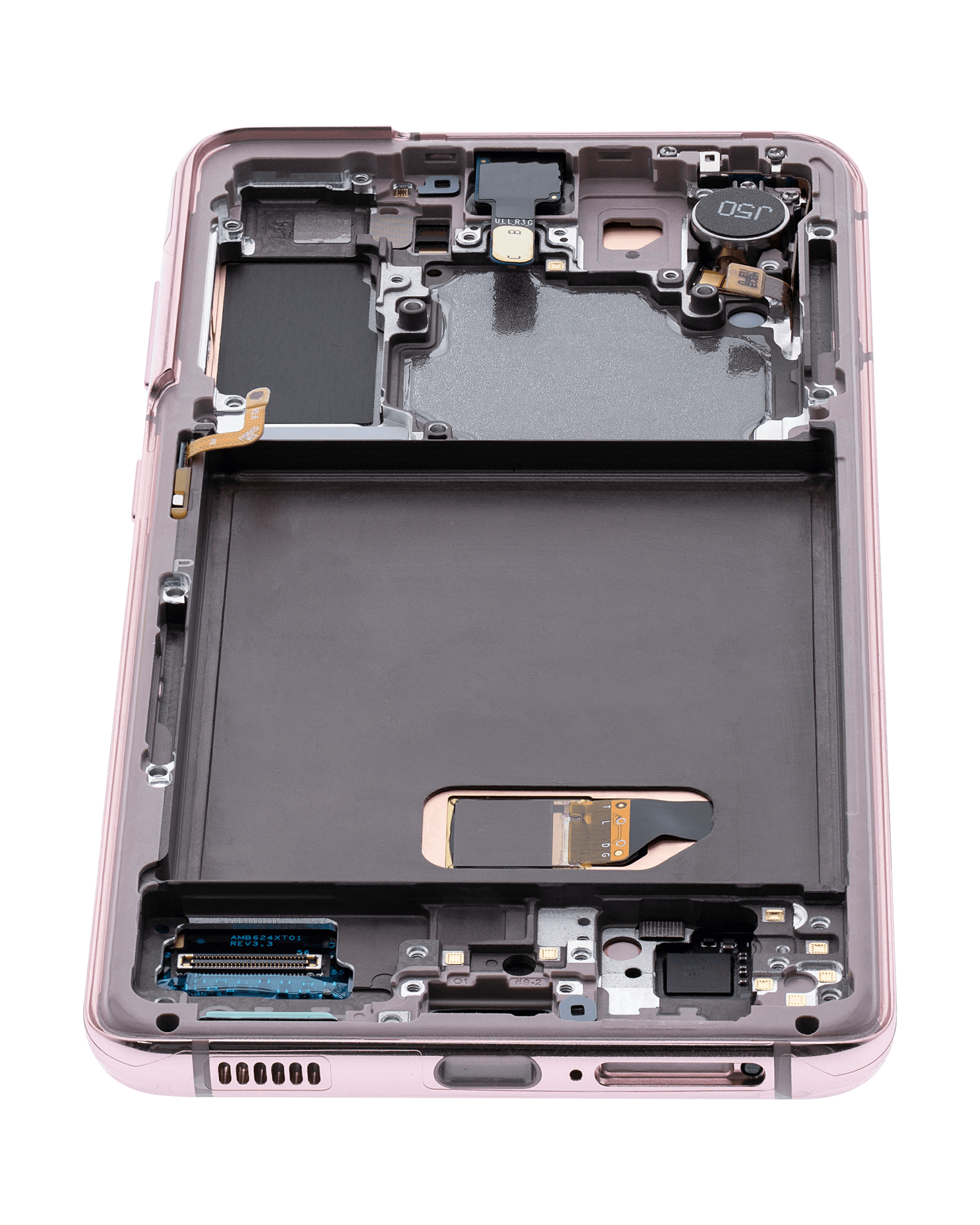Oled Assembly With Frame Compatible For Samsung Galaxy S21 Plus 5G (Blemish: Grade B) (Phantom Violet / Pink / Gold)
