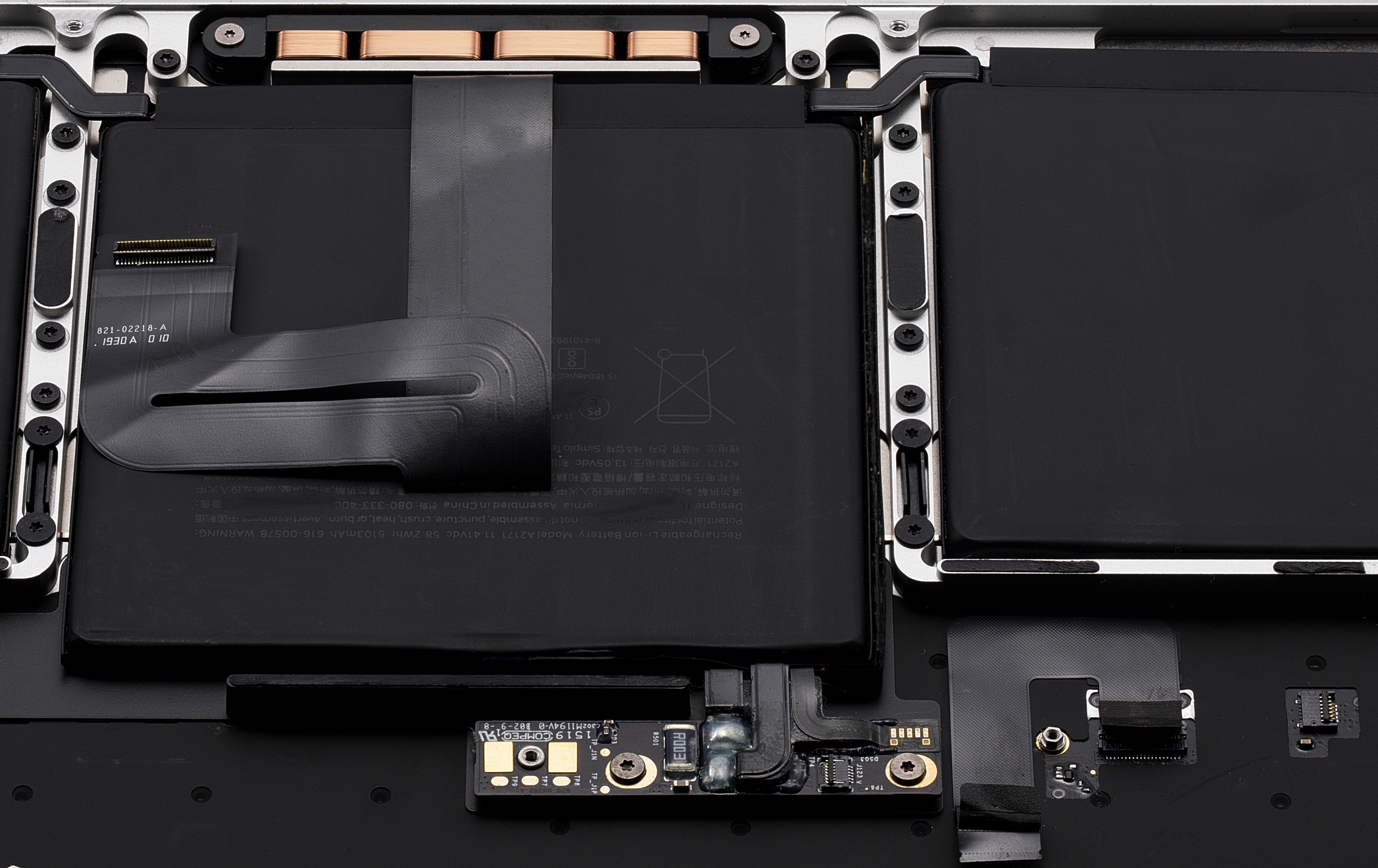 Top Case Assembly (With Battery And Keyboard) Compatible For Macbook Pro 13" (A2159 / Mid 2019) (Us English) (Used  Pull: Grade A) (Silver)