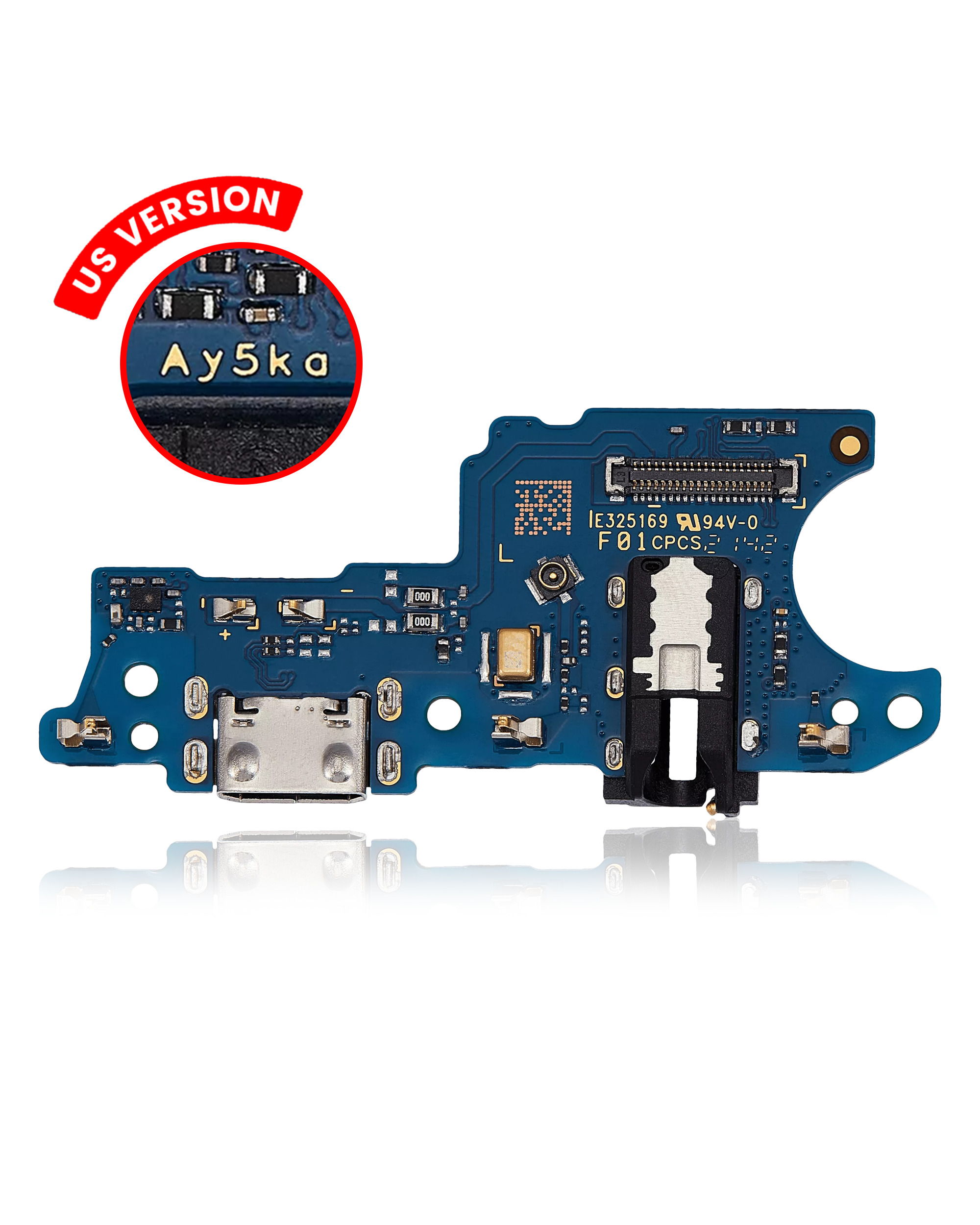 Charging Port Board With Headphone Jack Compatible For Samsung Galaxy A03 (A035 / 2021) (Us Version) (Aftermarket Plus)