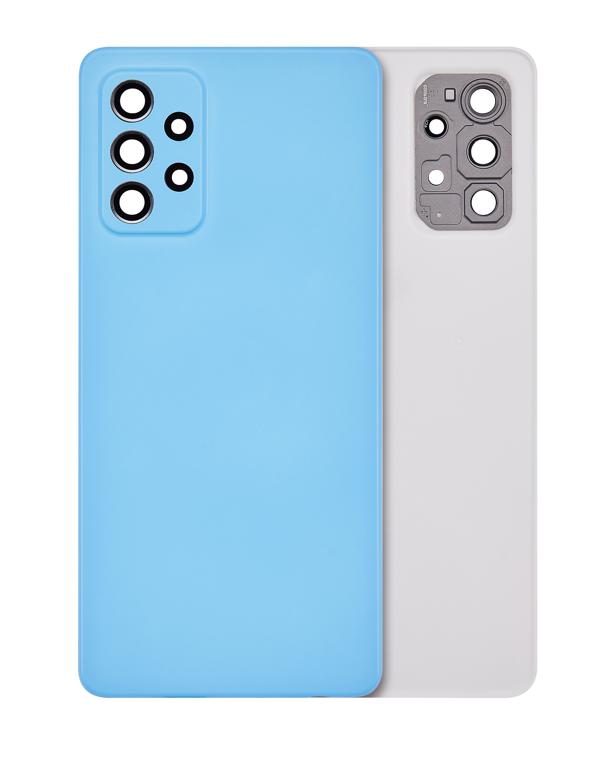 Back Cover Glass Compatible For Samsung Galaxy A72 (A725 / 2021) (Aftermarket Plus) (Awesome Blue)