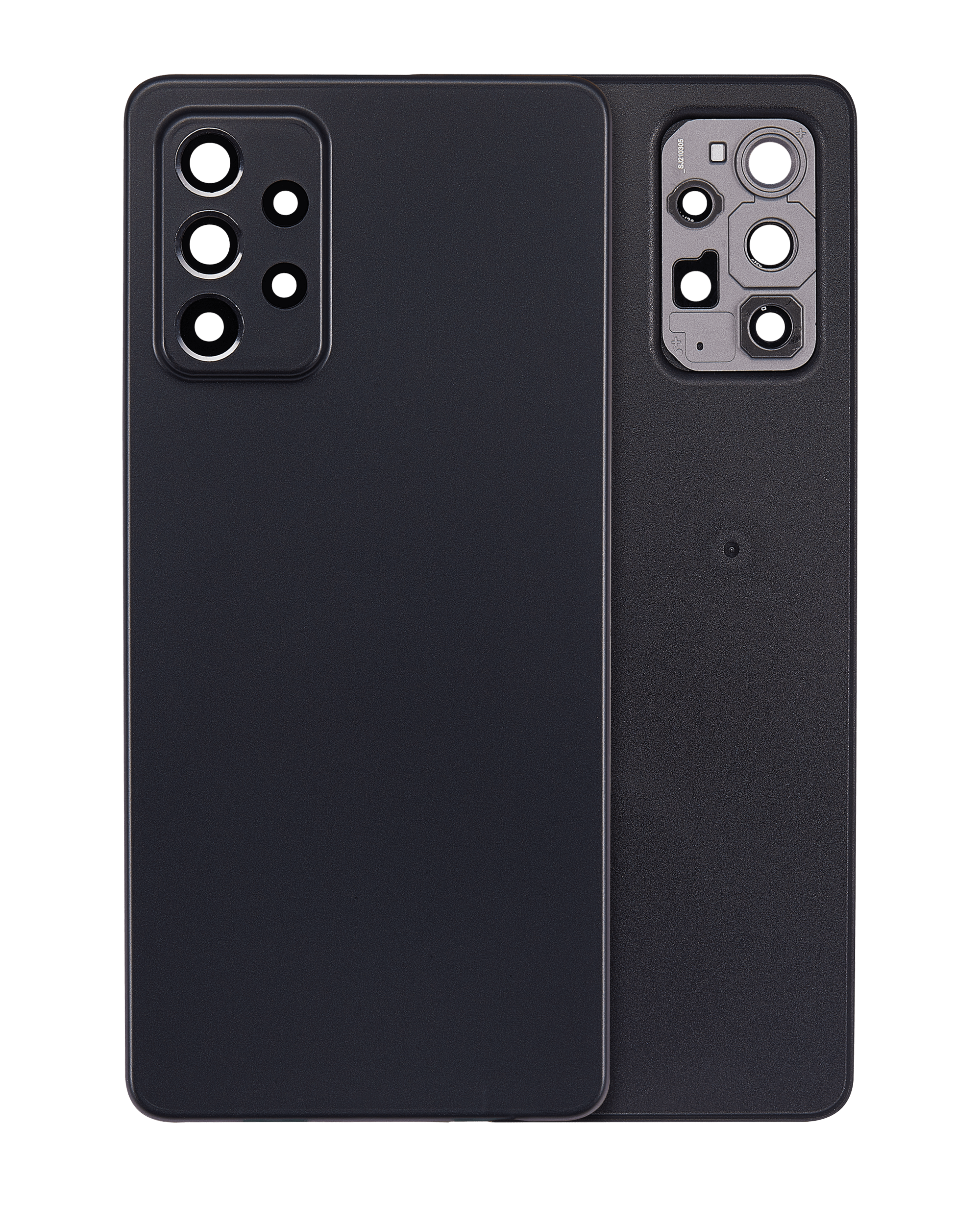 Back Cover Glass Compatible For Samsung Galaxy A72 (A725 / 2021) (Aftermarket Plus) (Awesome Black)
