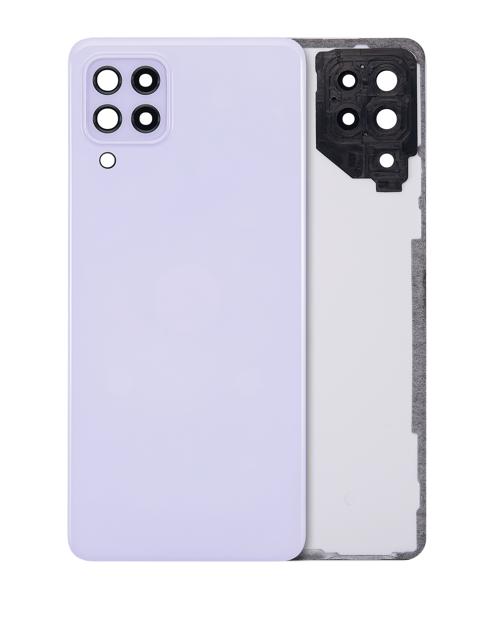 Back Cover Glass With Camera Lens Compatible For Samsung Galaxy A22 4G (A225 / 2021) (Aftermarket Plus) (Violet)