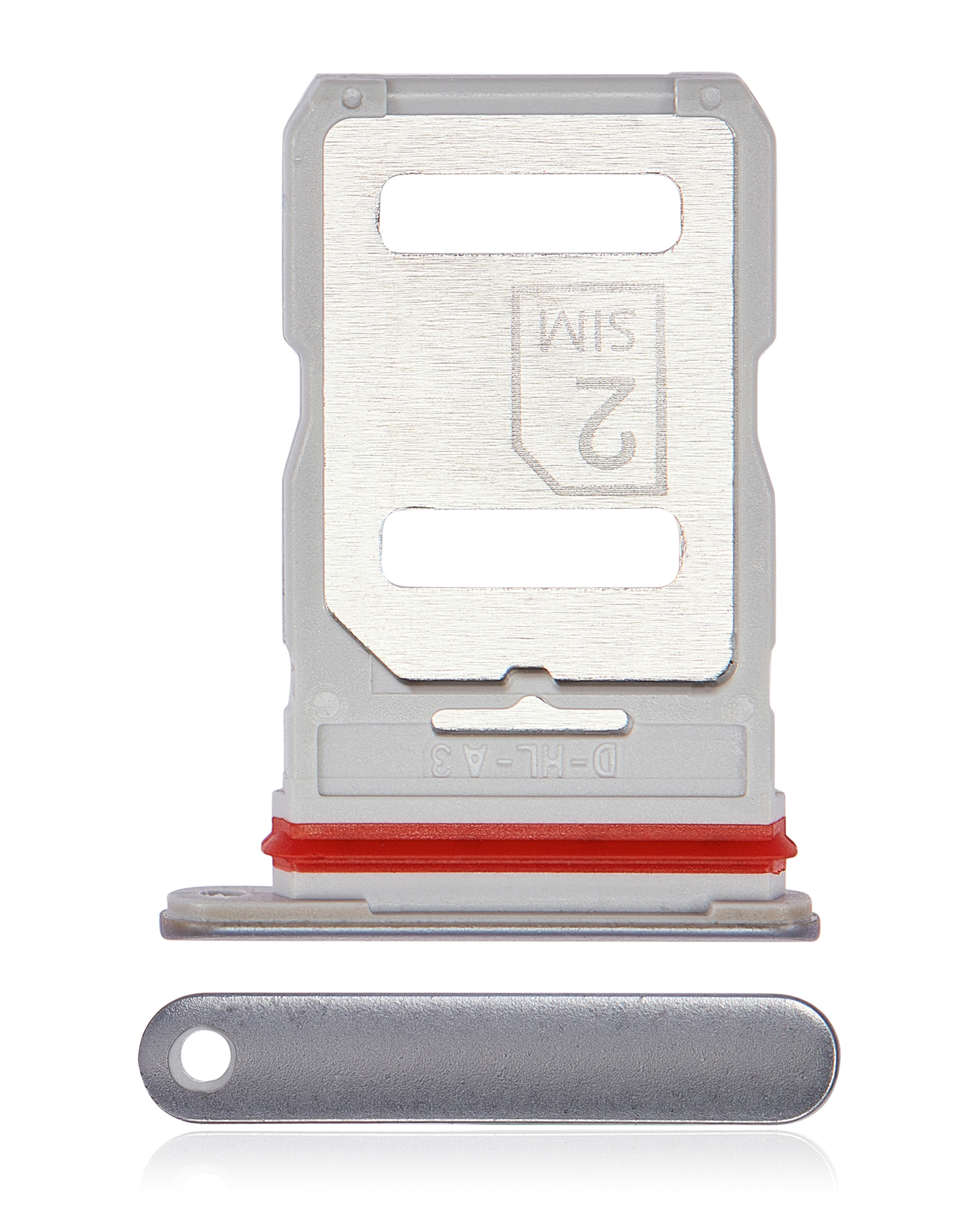 Dual Sim Card Tray Compatible For Motorola Edge 30 (Xt2203 / 2022) (Supermoon Silver)