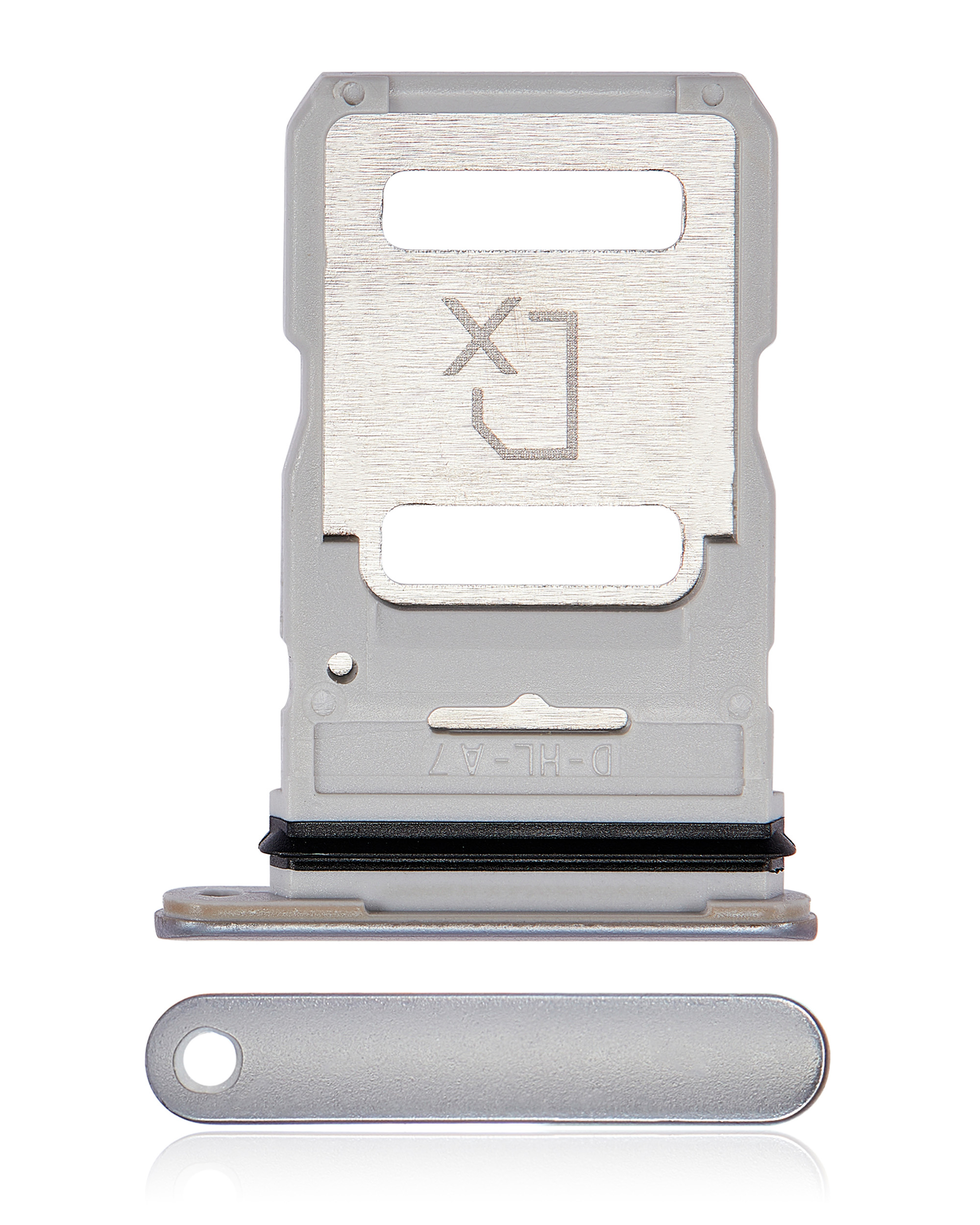 Single Sim Card Tray Compatible For Motorola Edge 30 (Xt2203 / 2022) (Supermoon Silver)
