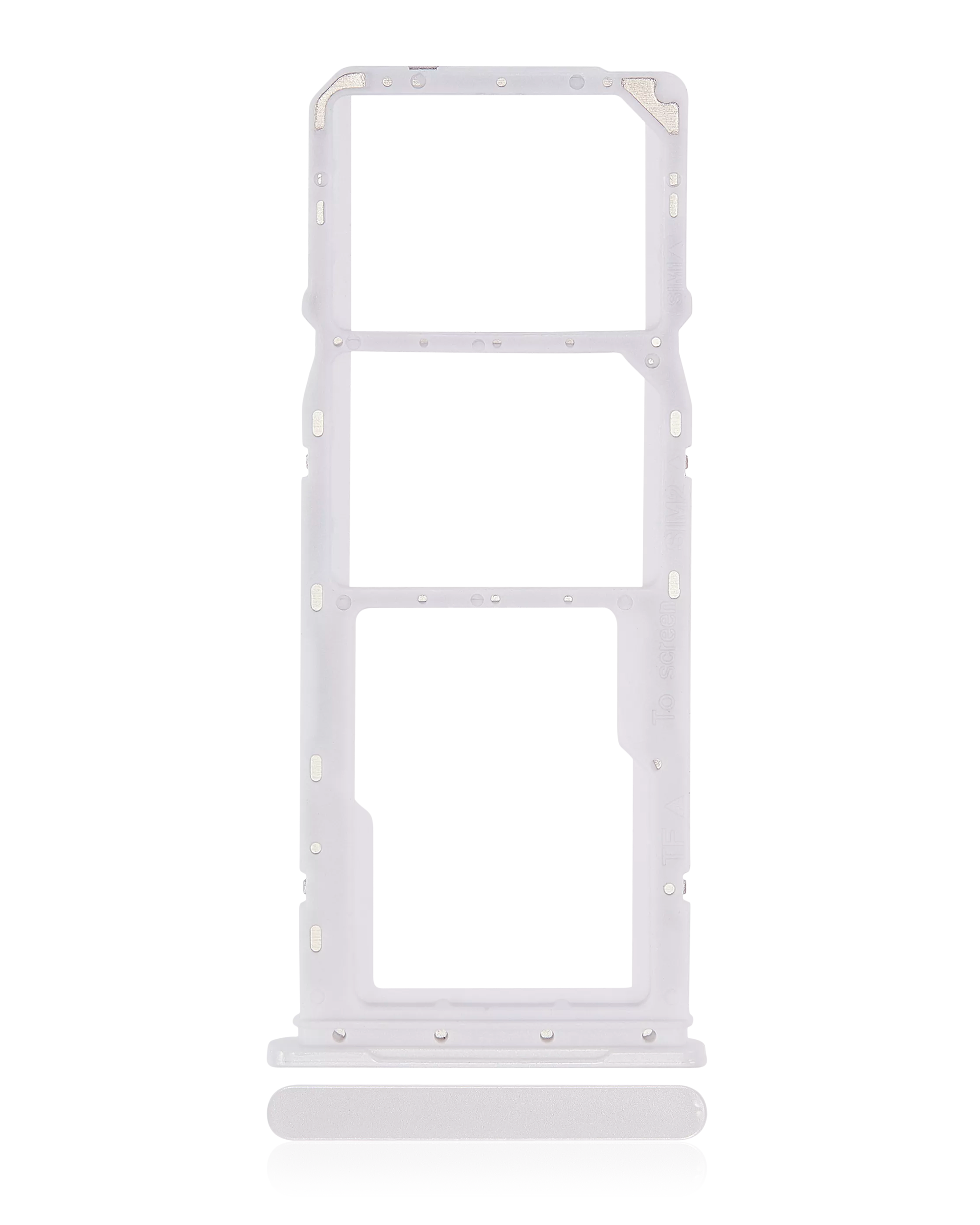 Dual Sim Card Tray Compatible For Samsung Galaxy A04 (A045 / 2022) (White)
