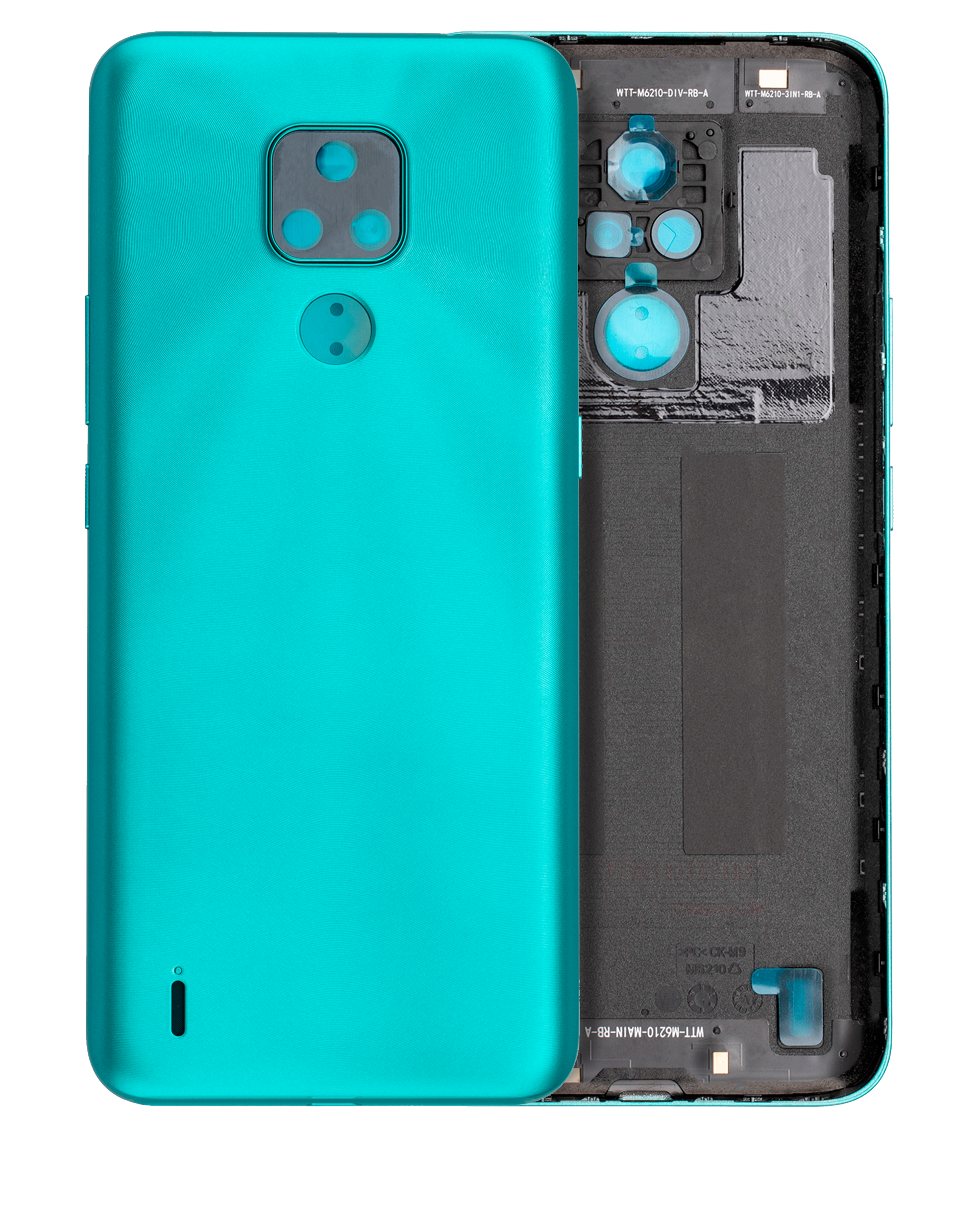 Back Cover Glass Compatible For Motorola Moto E7 (Xt2095 / 2020) (Aqua Blue)