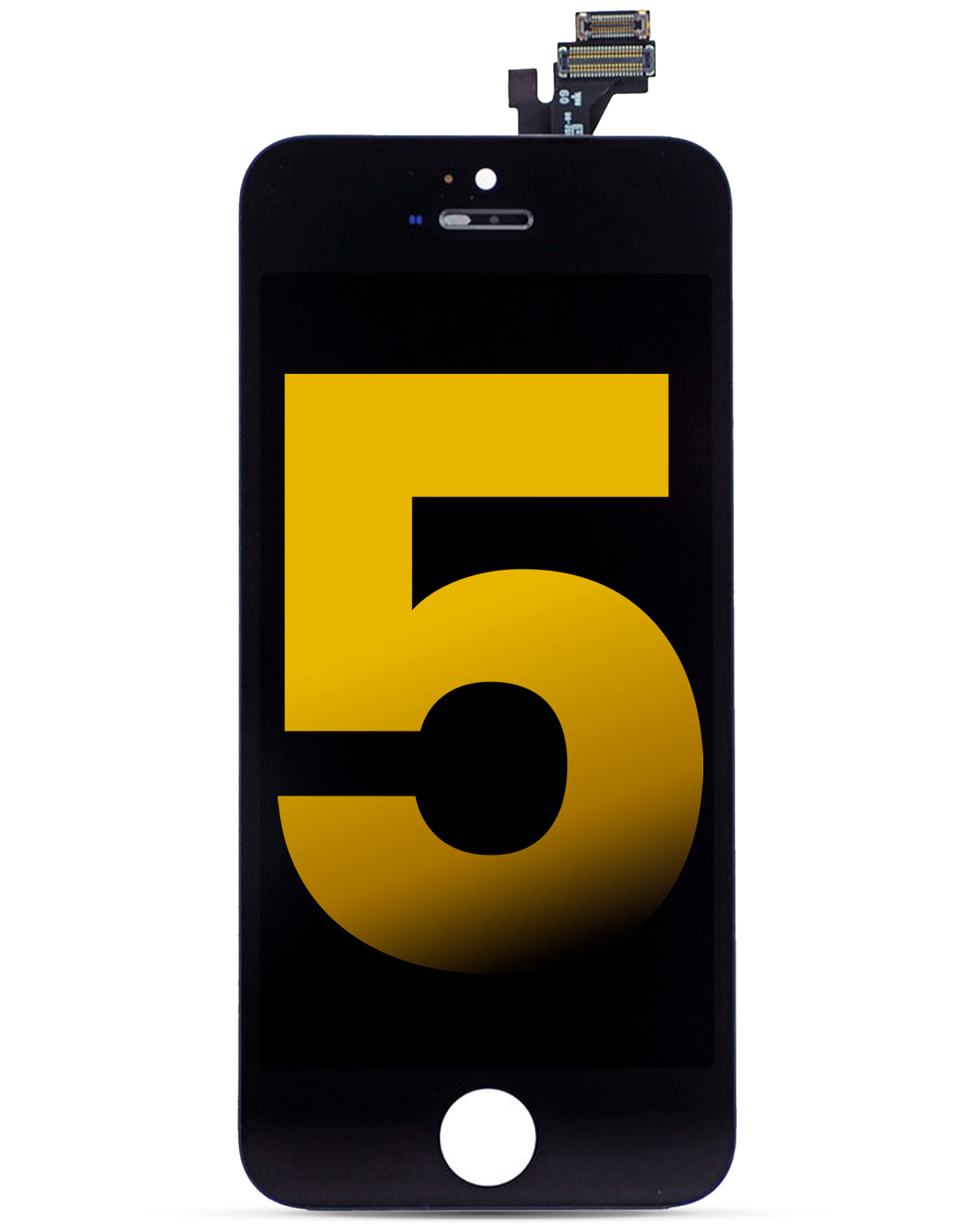 Lcd Assembly Compatible For Iphone 5 (Refurbished) (Black)