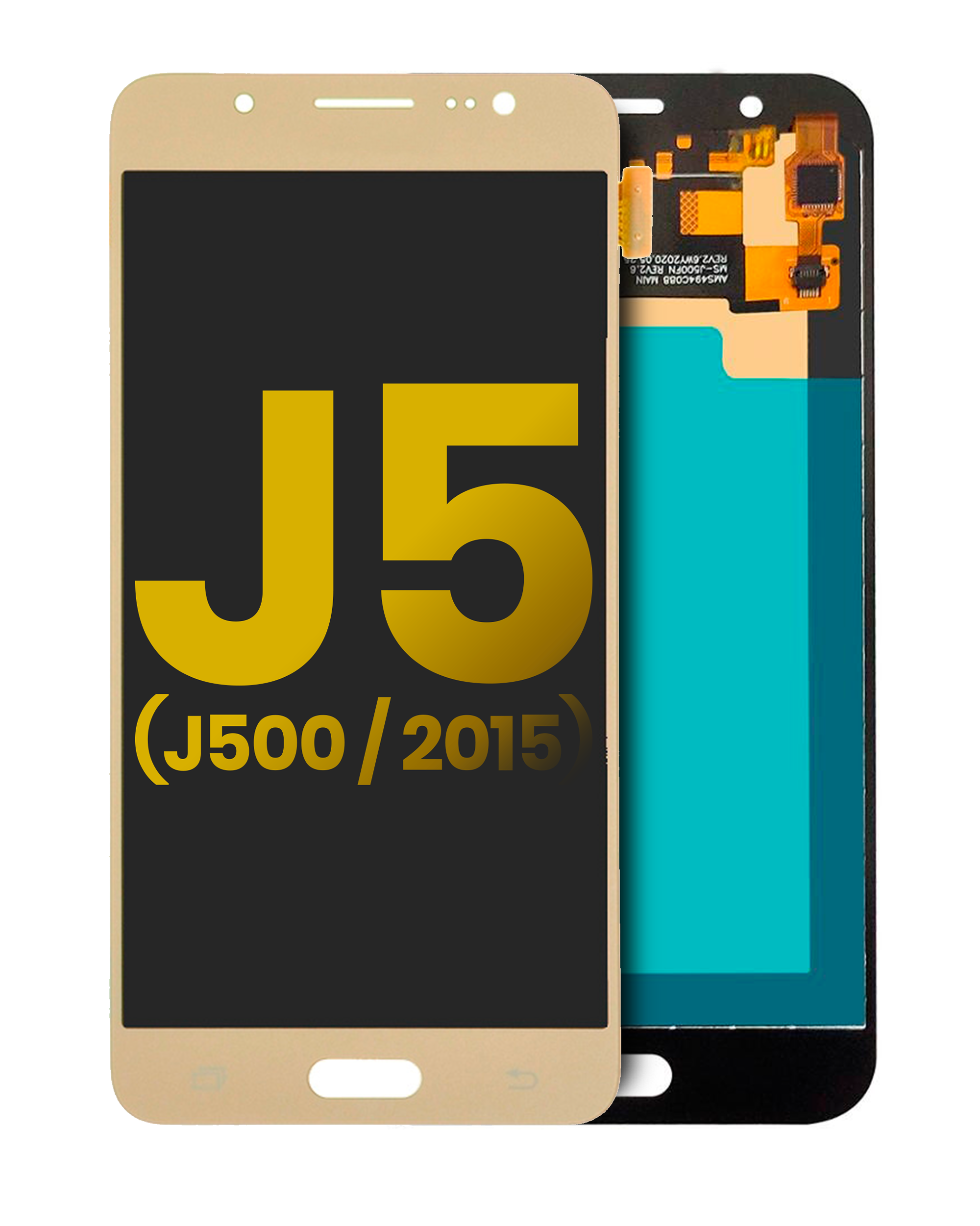Oled Assembly Without Frame Compatible For Samsung Galaxy J5 (J500 / 2015) (Refurbished) (Gold)