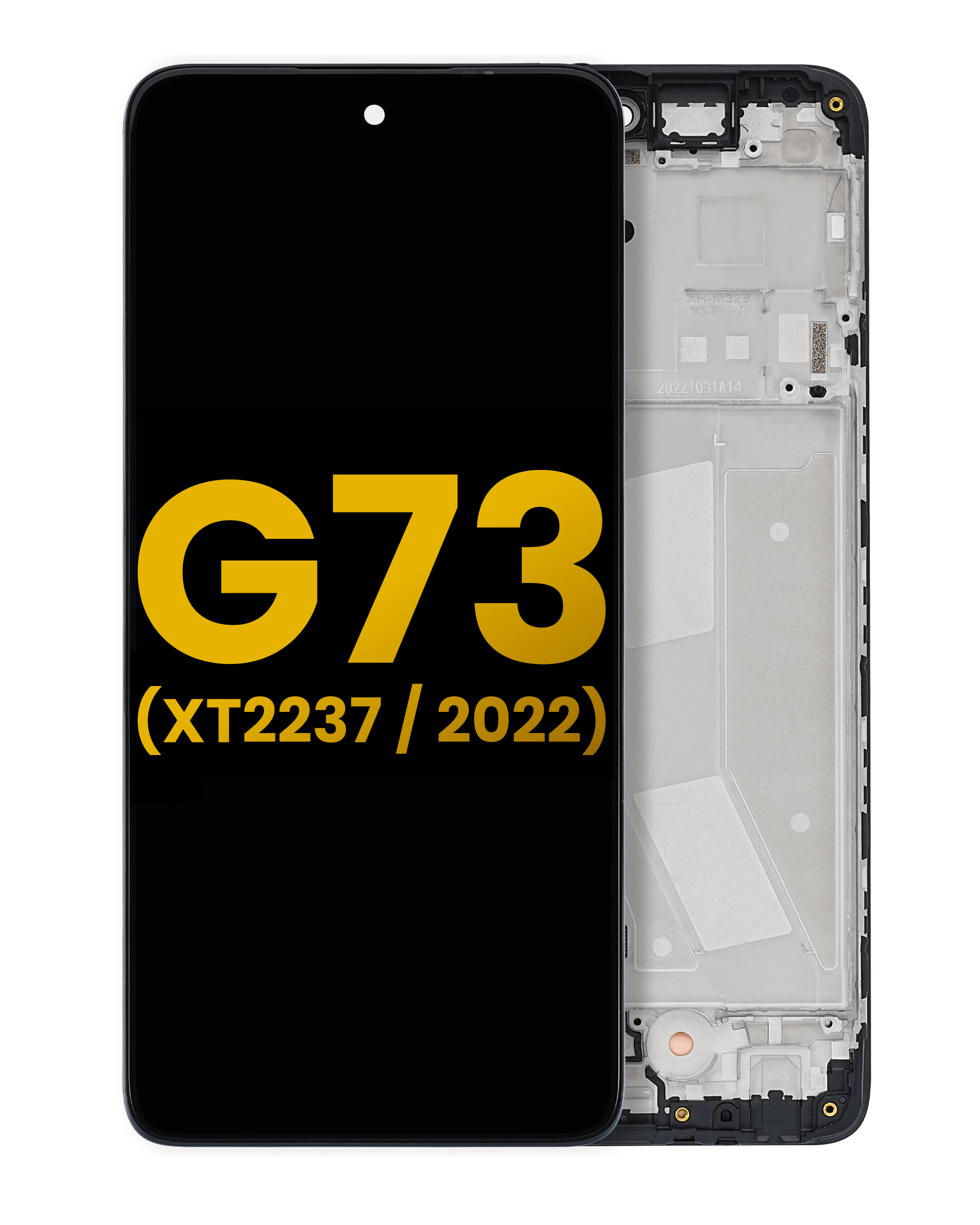 Lcd Assembly With Frame Compatible For Motorola Moto G73 (Xt2237 / 2022) (Refurbished) (All Colors)