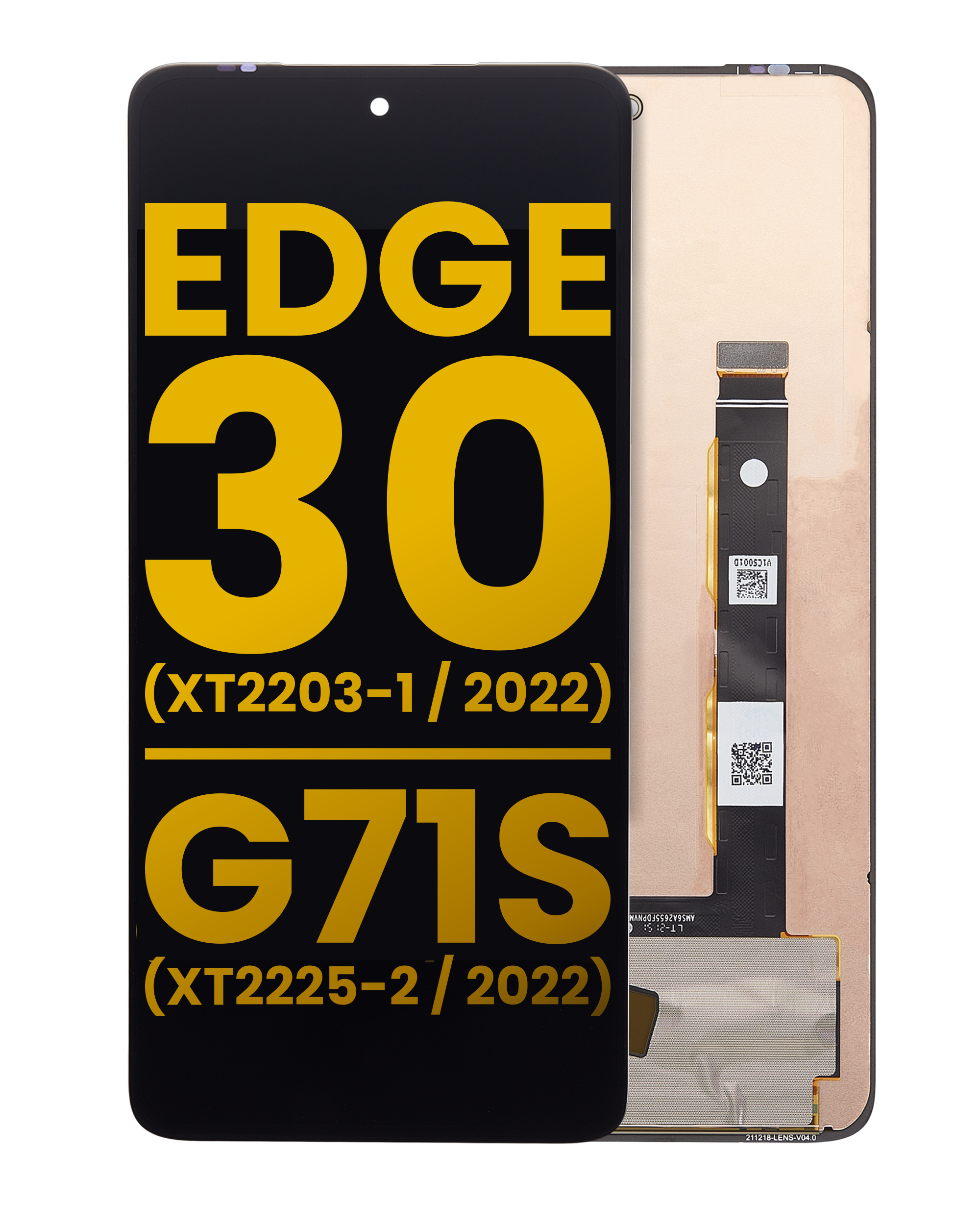 Oled Assembly Without Frame Compatible For Motorola Edge 30 (Xt2203 / 2022) / Moto G71S (Xt2225-2 / 2022) (Refurbished) (All Colors)