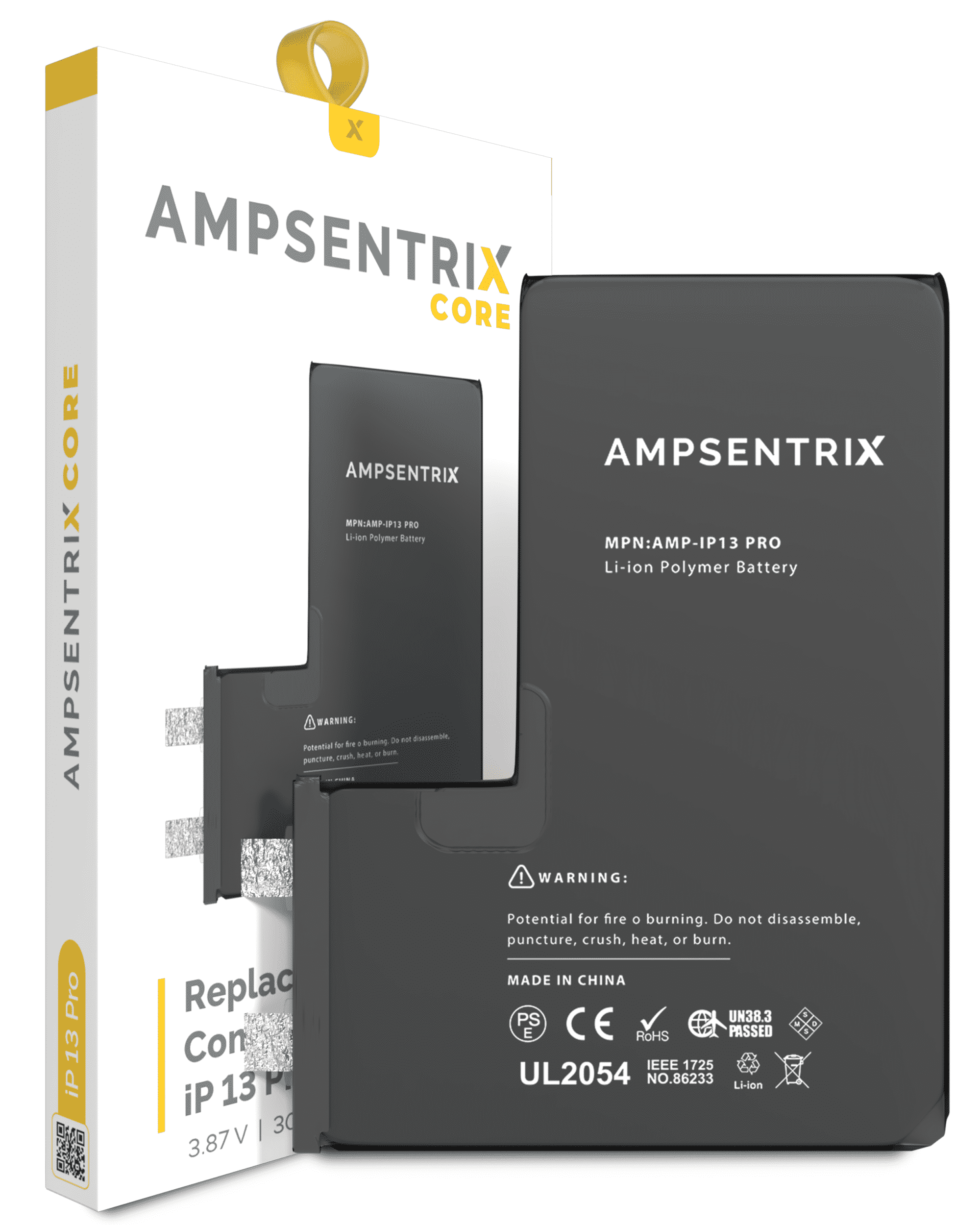 Replacement Battery Core Compatible For Iphone 13 Pro (Spot Welding Required) (Ampsentrix Core)
