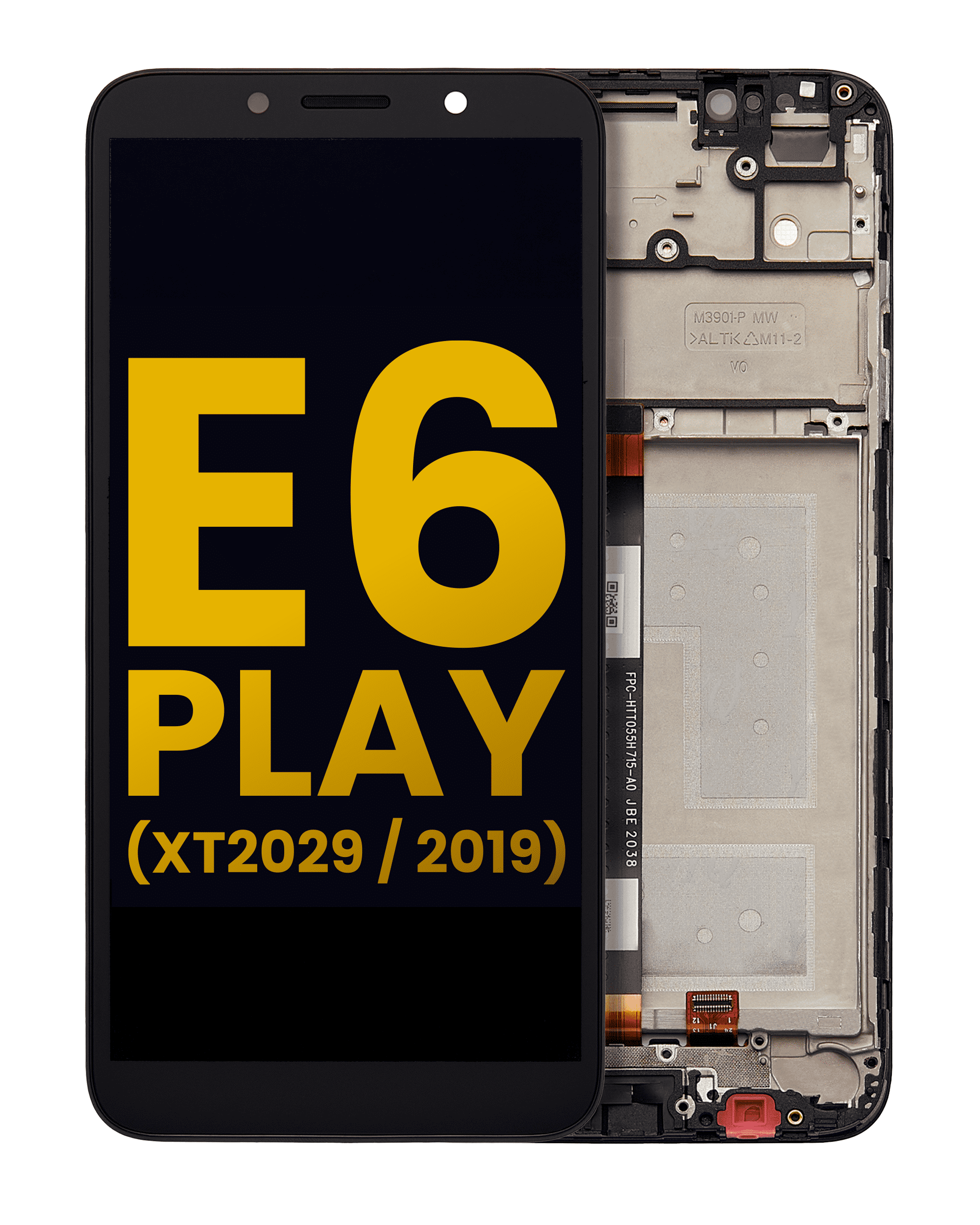 Lcd Assembly With Frame Compatible For Motorola Moto E6 Play (Xt2029 / 2019) (Refurbished) (All Colors)