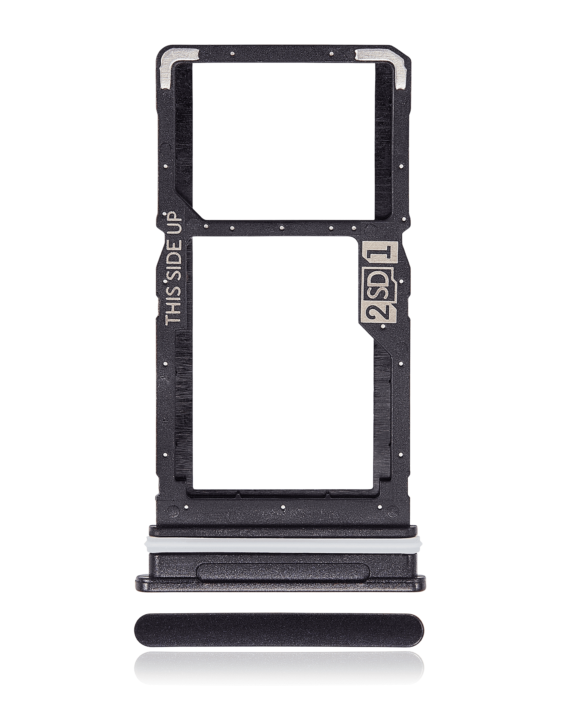 Dual Sim Card Tray Compatible For Motorola Moto G 5G (Xt2113-3 / 2020) (Volcanic Gray)