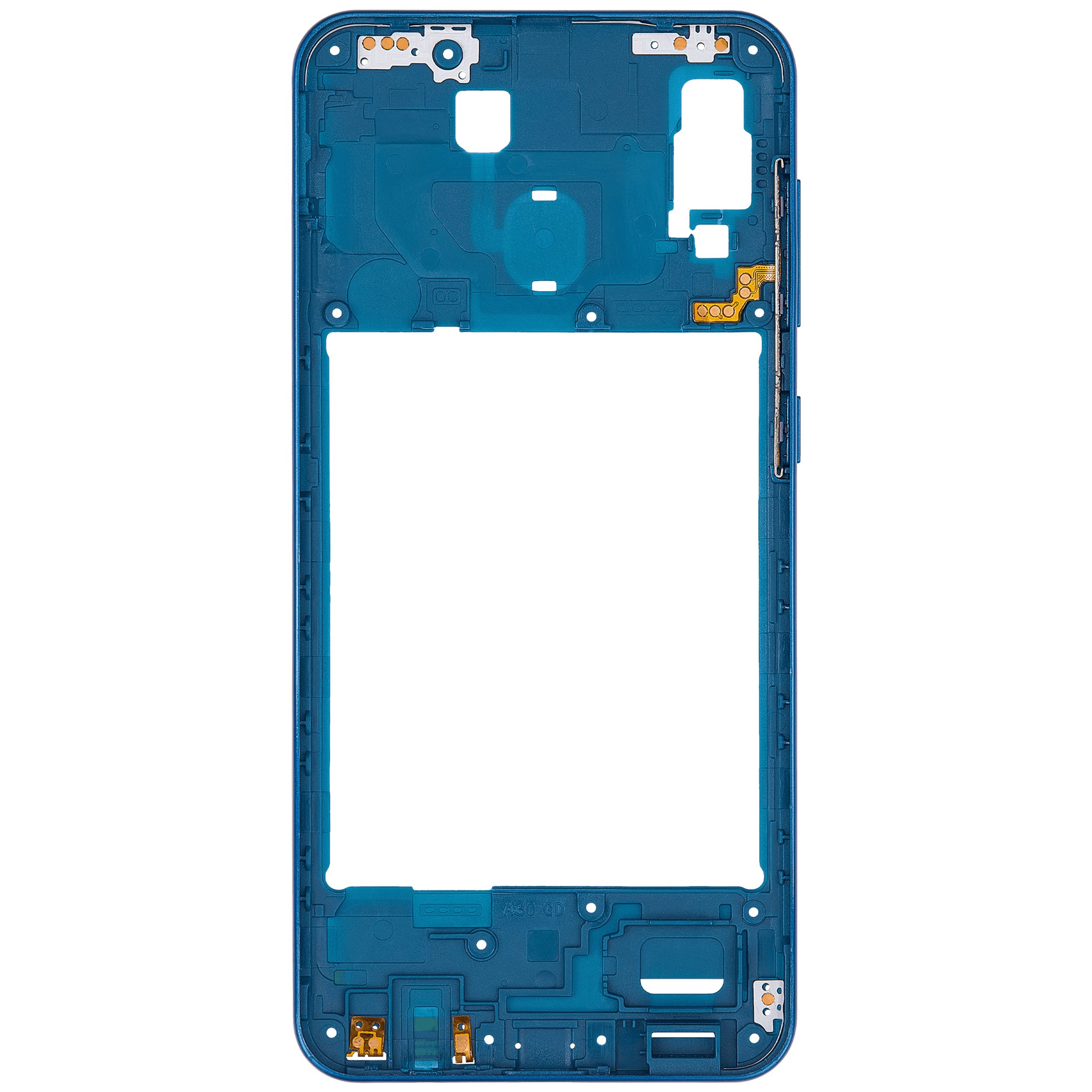Mid-Frame Housing Compatible For Samsung Galaxy A30 (A305 / 2019) (Aftermarket Plus) (Blue)