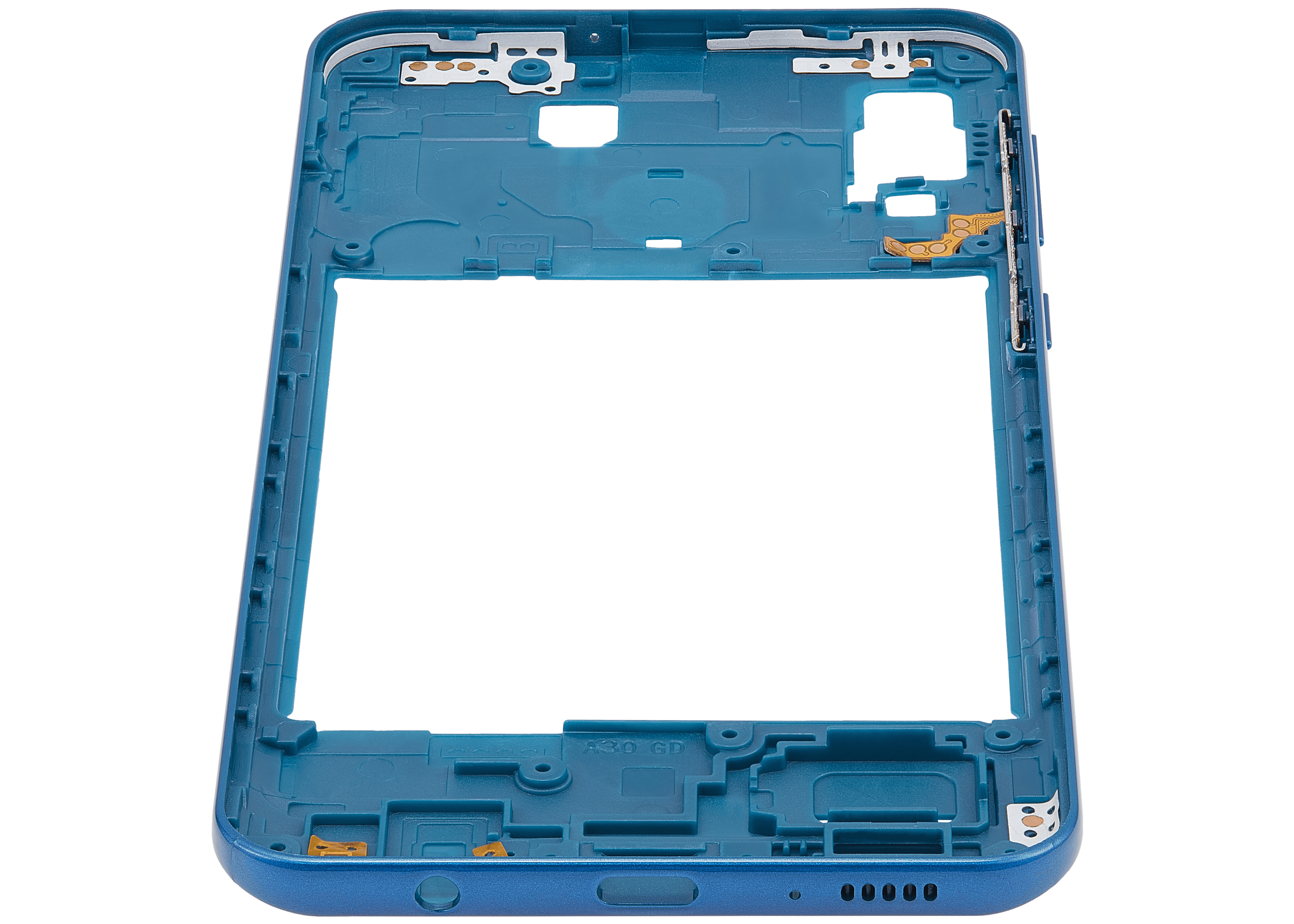 Mid-Frame Housing Compatible For Samsung Galaxy A30 (A305 / 2019) (Aftermarket Plus) (Blue)
