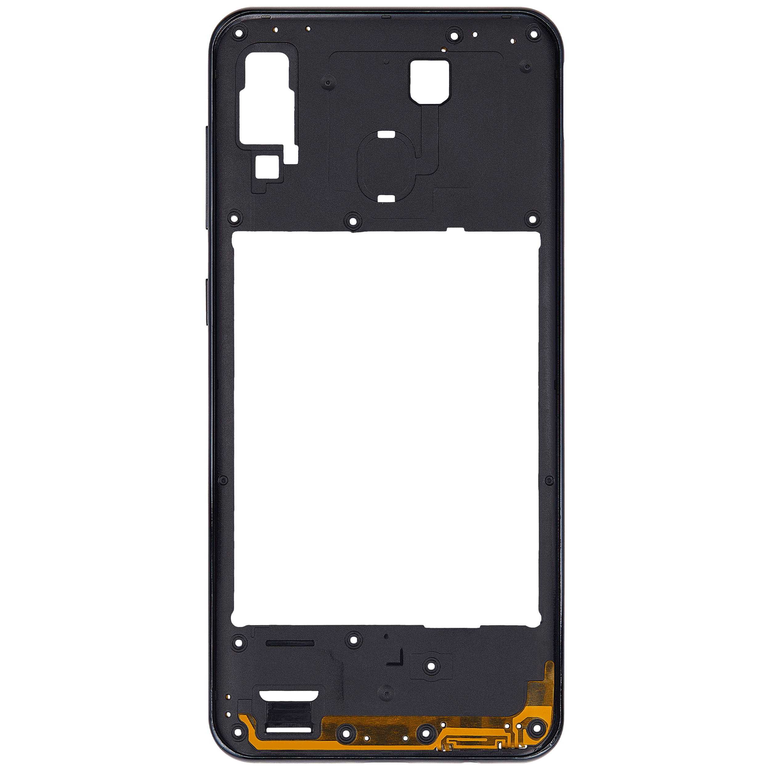 Mid-Frame Housing Compatible For Samsung Galaxy A30 (A305 / 2019) (Aftermarket Plus) (Black)