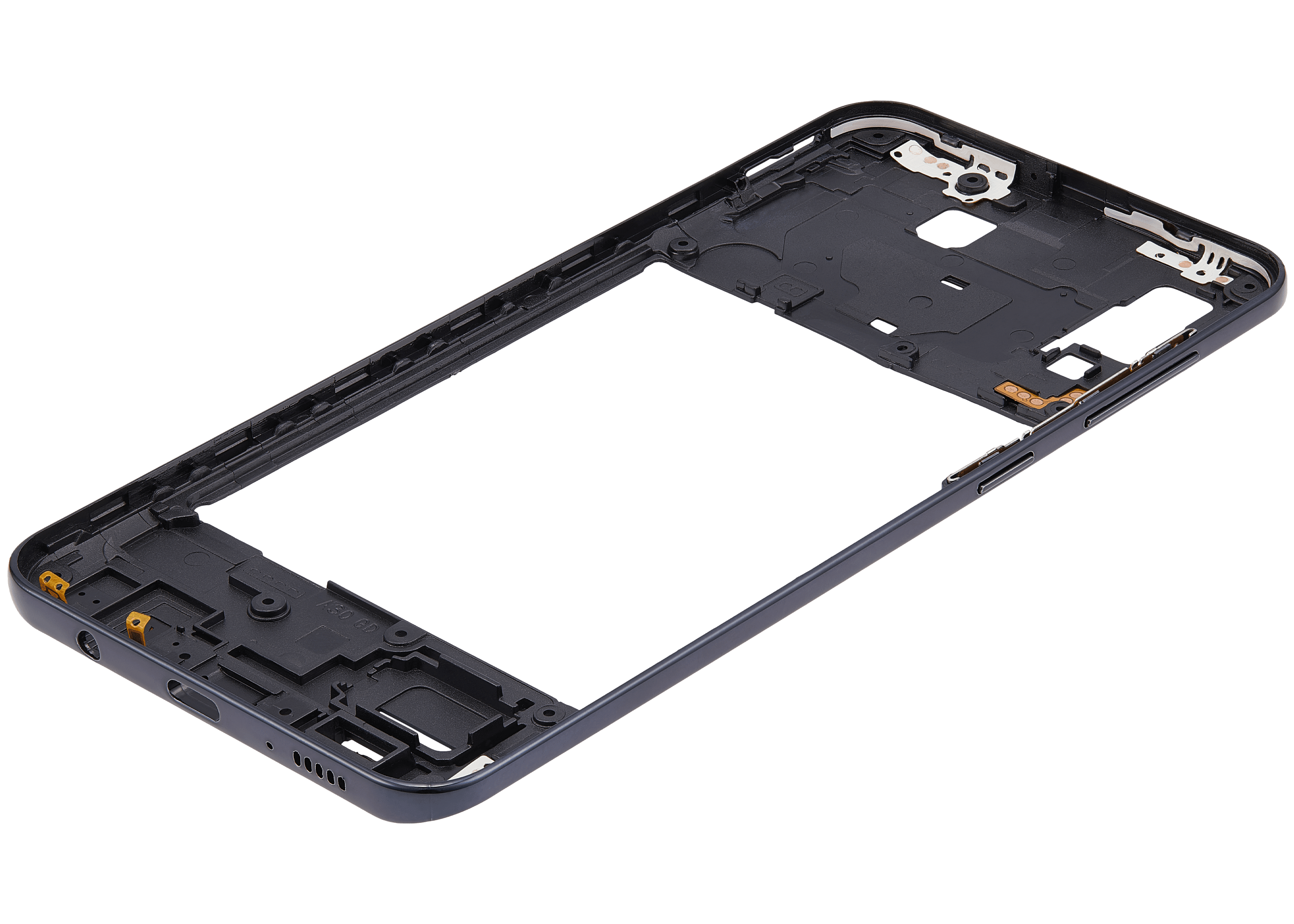 Mid-Frame Housing Compatible For Samsung Galaxy A30 (A305 / 2019) (Aftermarket Plus) (Black)