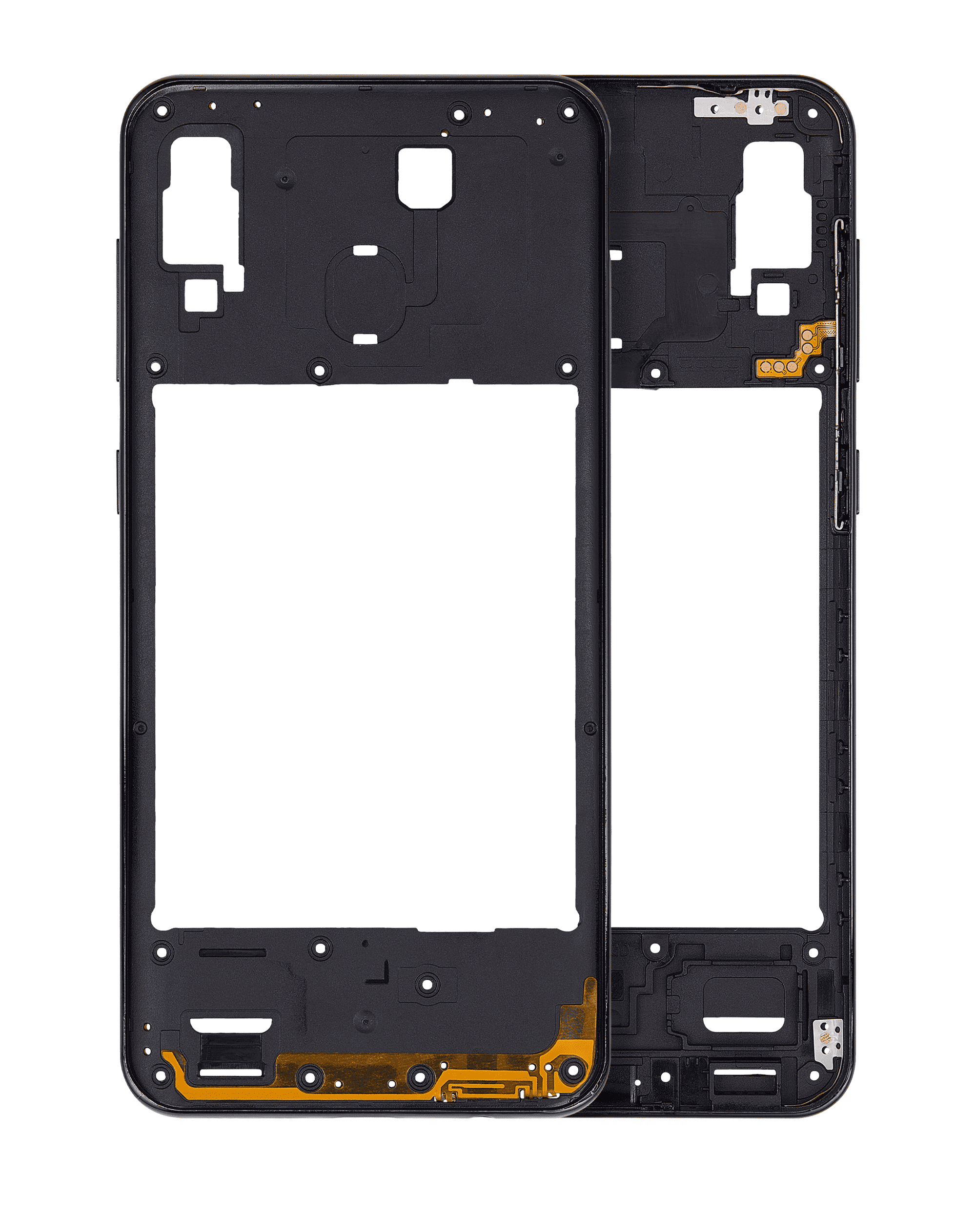 Mid-Frame Housing Compatible For Samsung Galaxy A30 (A305 / 2019) (Aftermarket Plus) (Black)