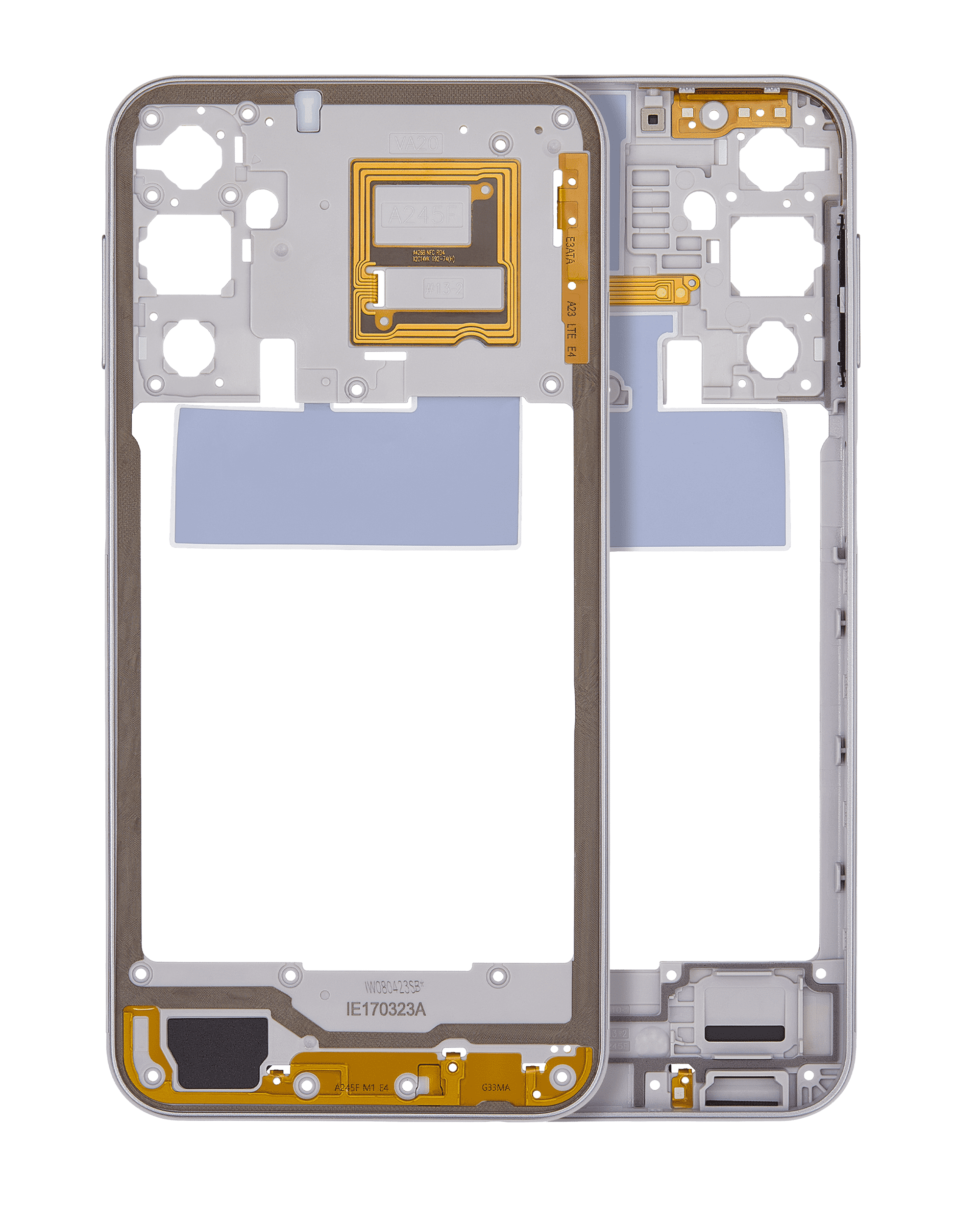 Mid-Frame Housing Compatible For Samsung Galaxy A24 4G (A245 / 2023) (Blue Gradient)