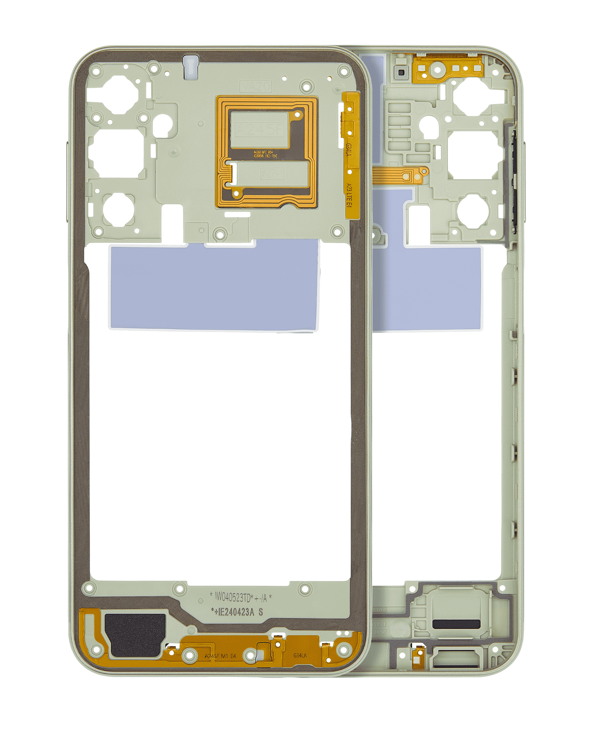 Mid-Frame Housing Compatible For Samsung Galaxy A24 4G (A245 / 2023) (Lime Green)
