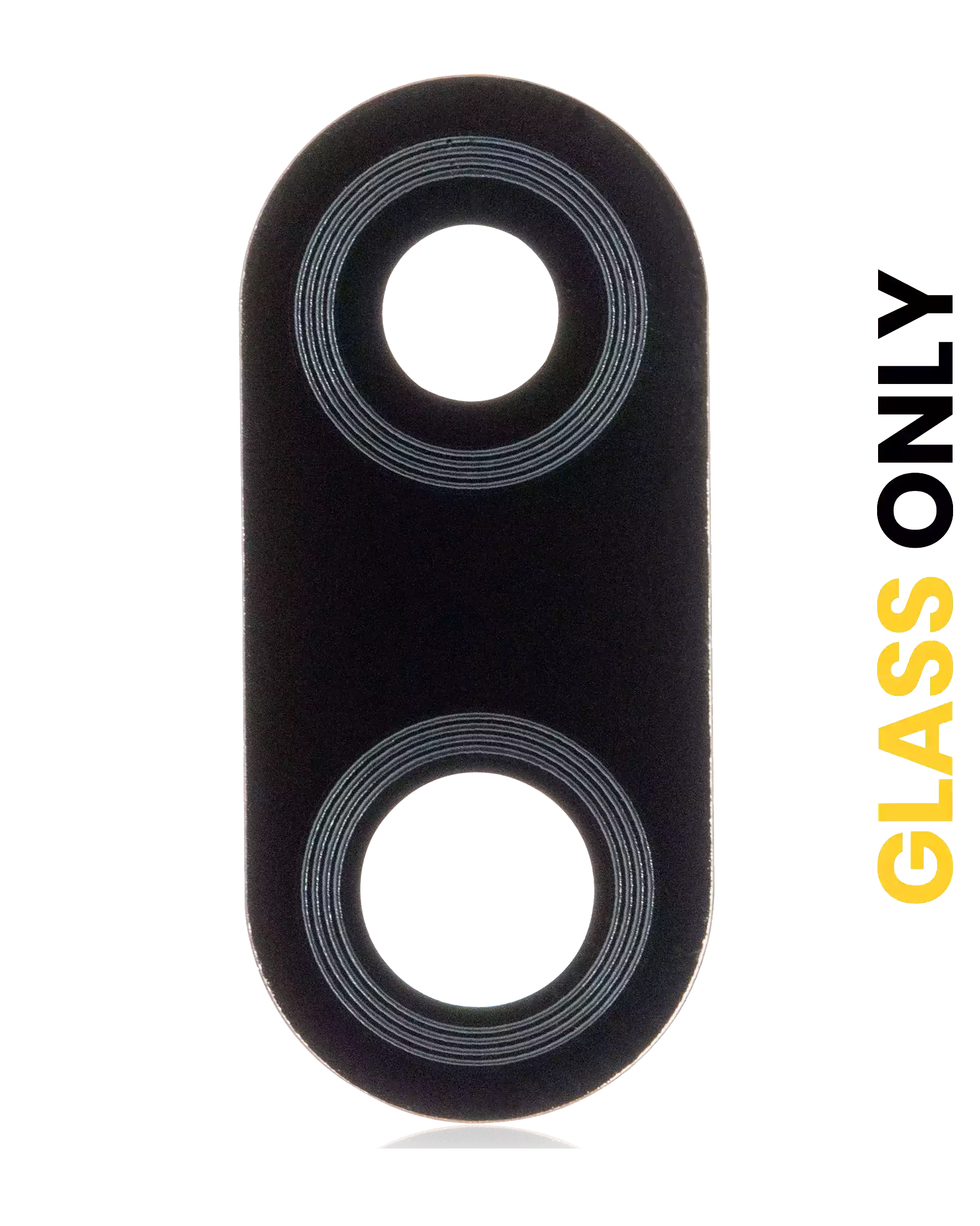 Back Camera Lens (Glass Only) With Adhesive Compatible For Motorola Moto E6 Plus (Xt2025 / 2019) (Polished Graphite)
