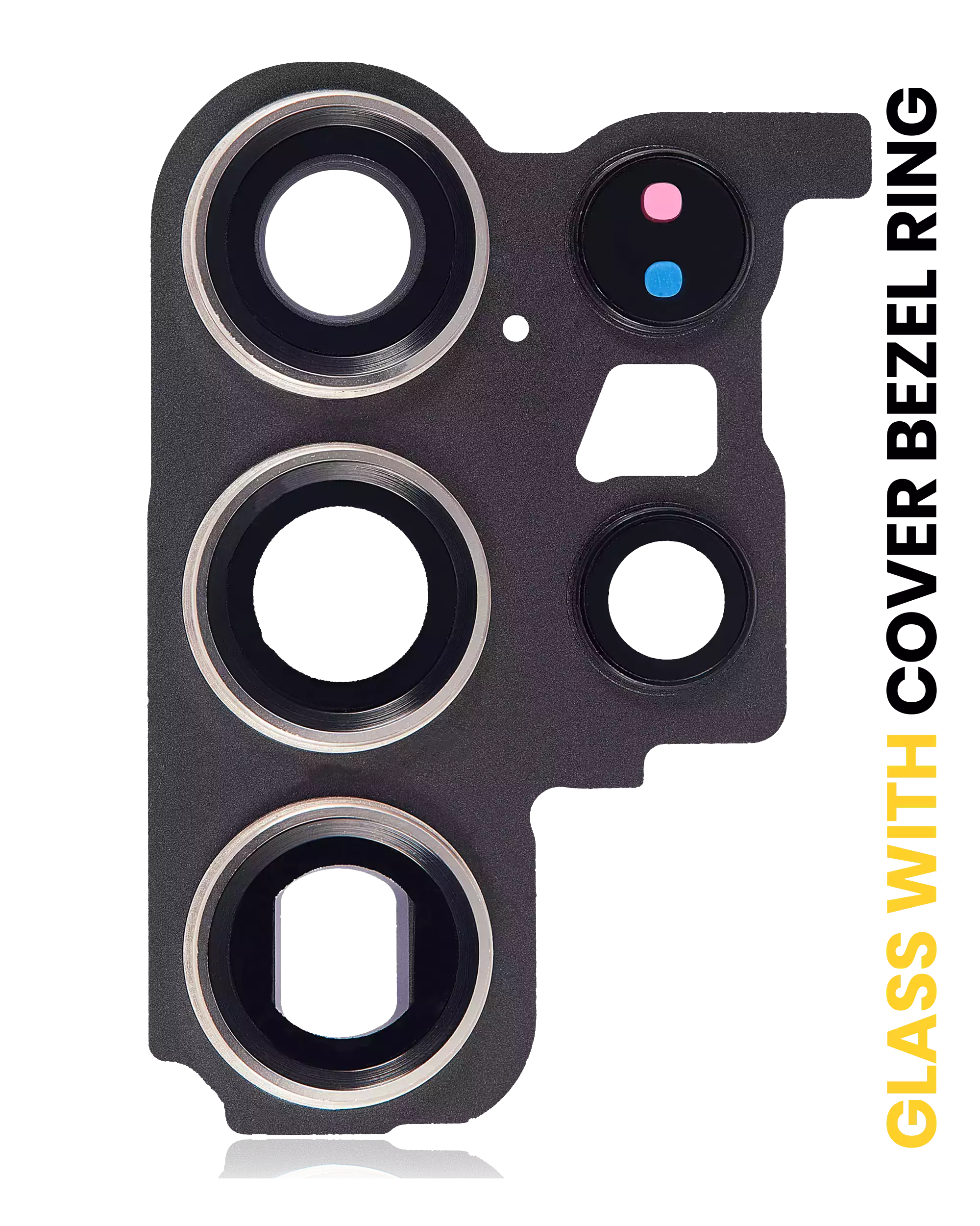 Back Camera Lens With Cover Bezel Ring Compatible For Samsung Galaxy S23 Ultra 5G (Phantom Black)