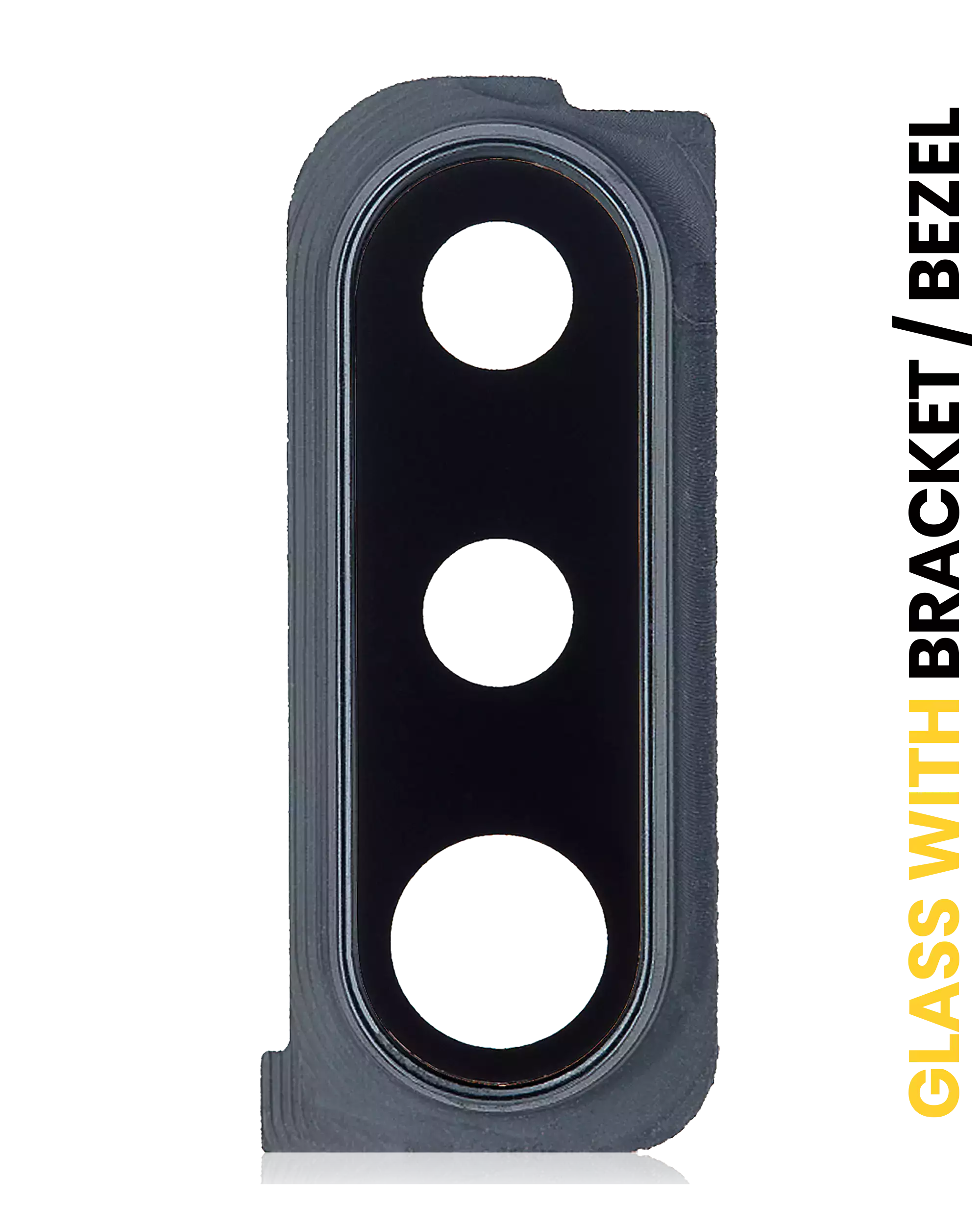 Back Camera Lens With Bracket / Bezel Compatible For Samsung Galaxy A30S (A307 / 2019) (Black)