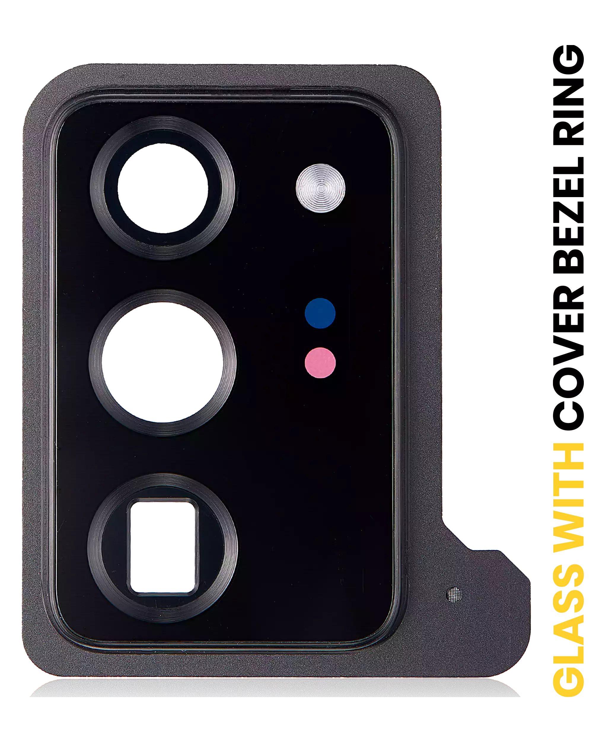 Back Camera Lens With Cover Bezel Ring Compatible For Samsung Galaxy Note 20 Ultra (Mystic Black)