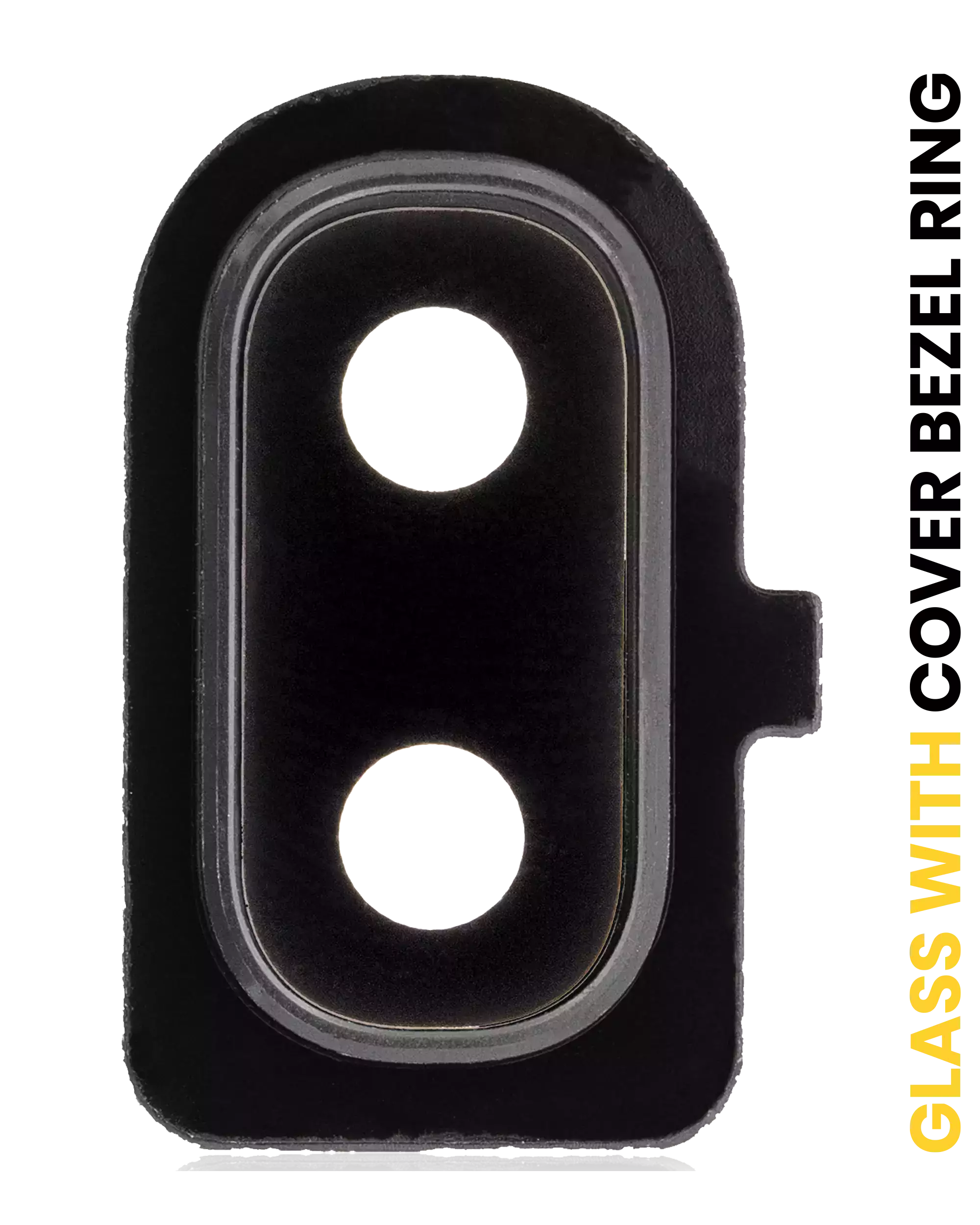 Back Camera Lens With Cover Bezel Ring Compatible For Samsung Galaxy A10E (A102 / 2019) (Black)