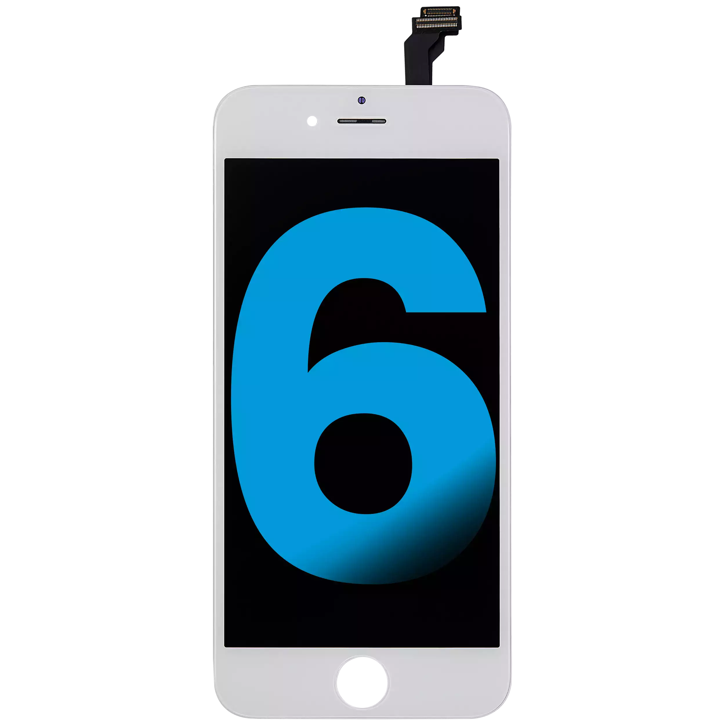 Lcd Assembly Compatible For Iphone 6 (Aftermarket: Aq7) (White)
