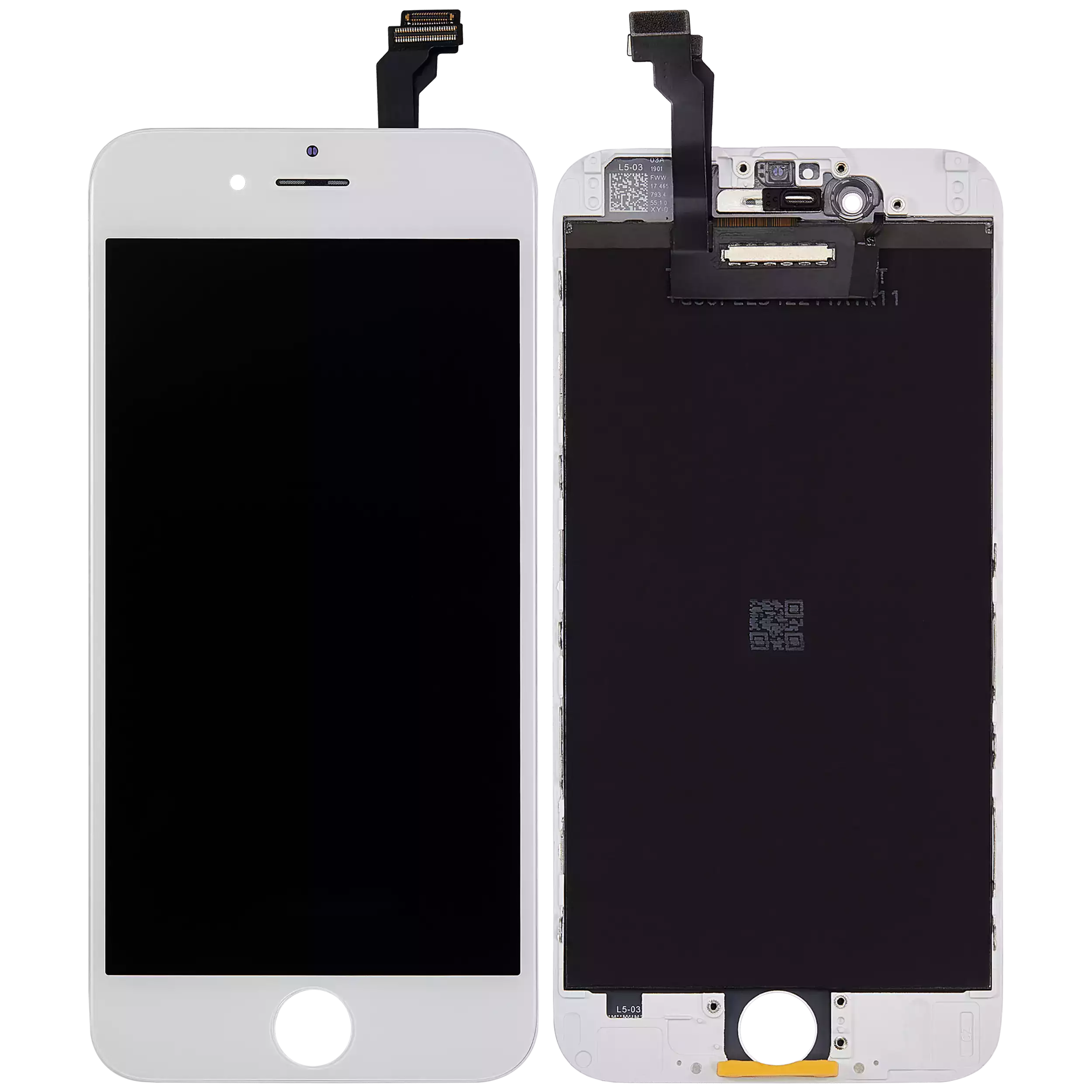 Lcd Assembly Compatible For Iphone 6 (Aftermarket: Aq7) (White)